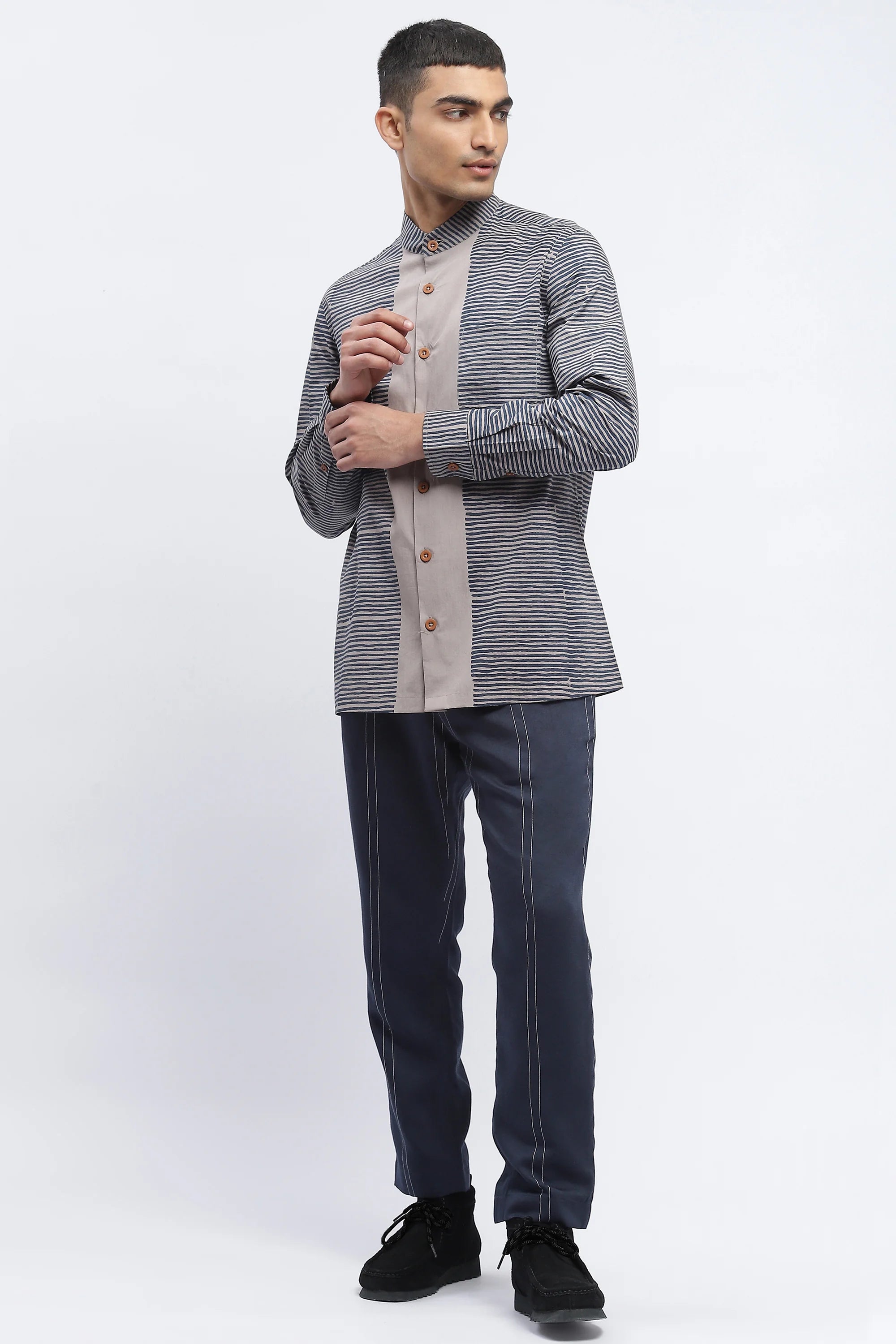 Engineered Blockprint Shirt