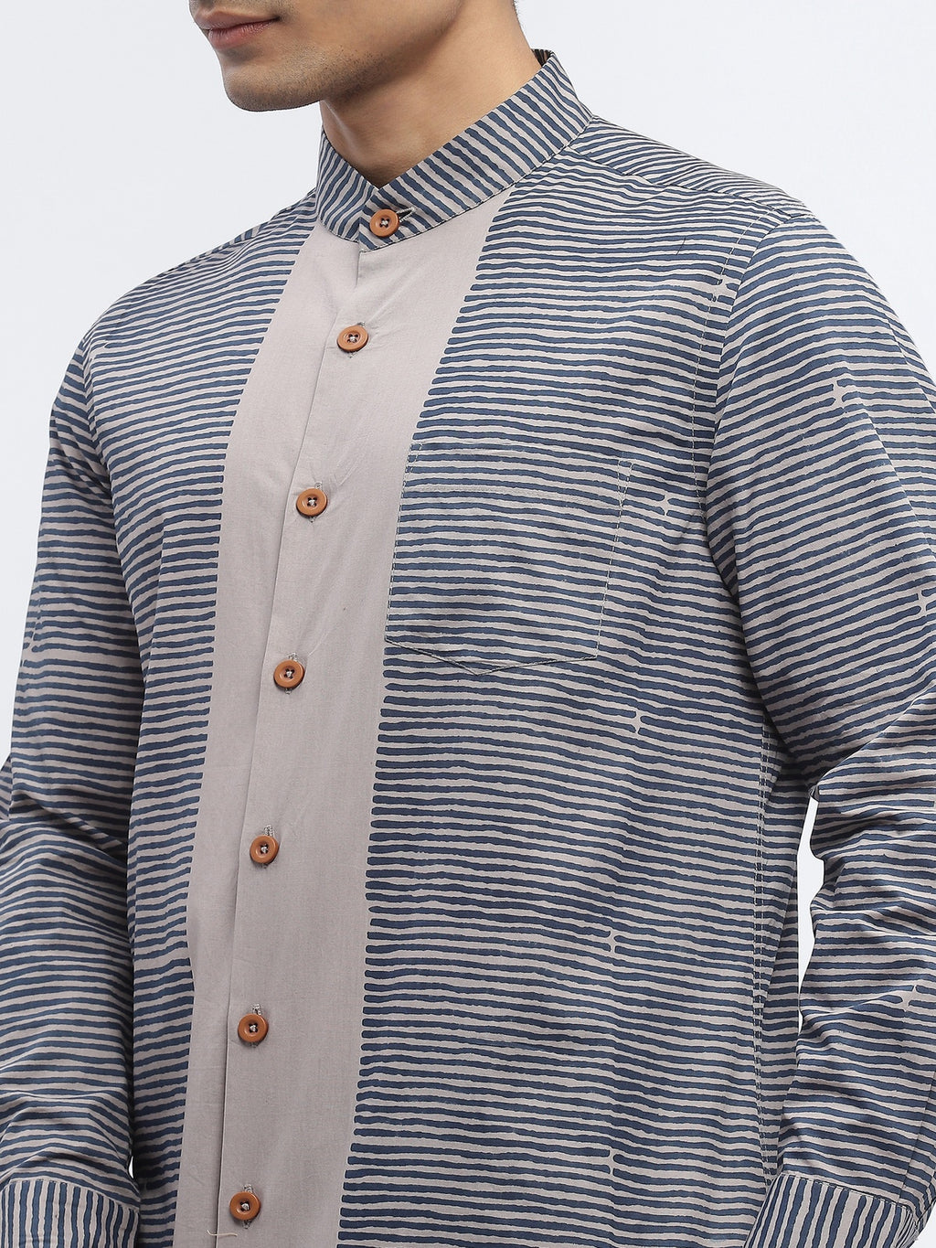 Engineered Blockprint Shirt