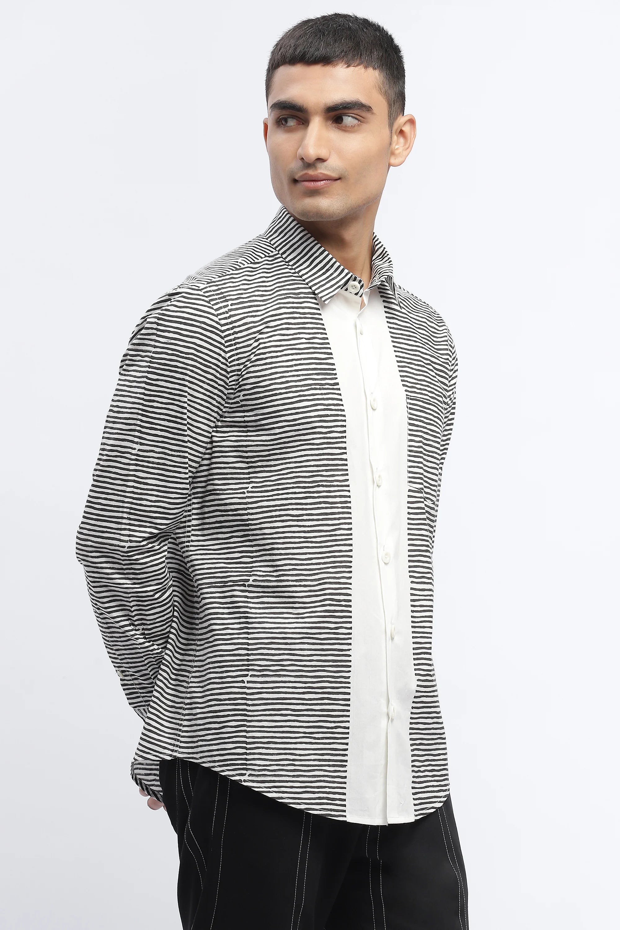Engineered Blockprint Shirt
