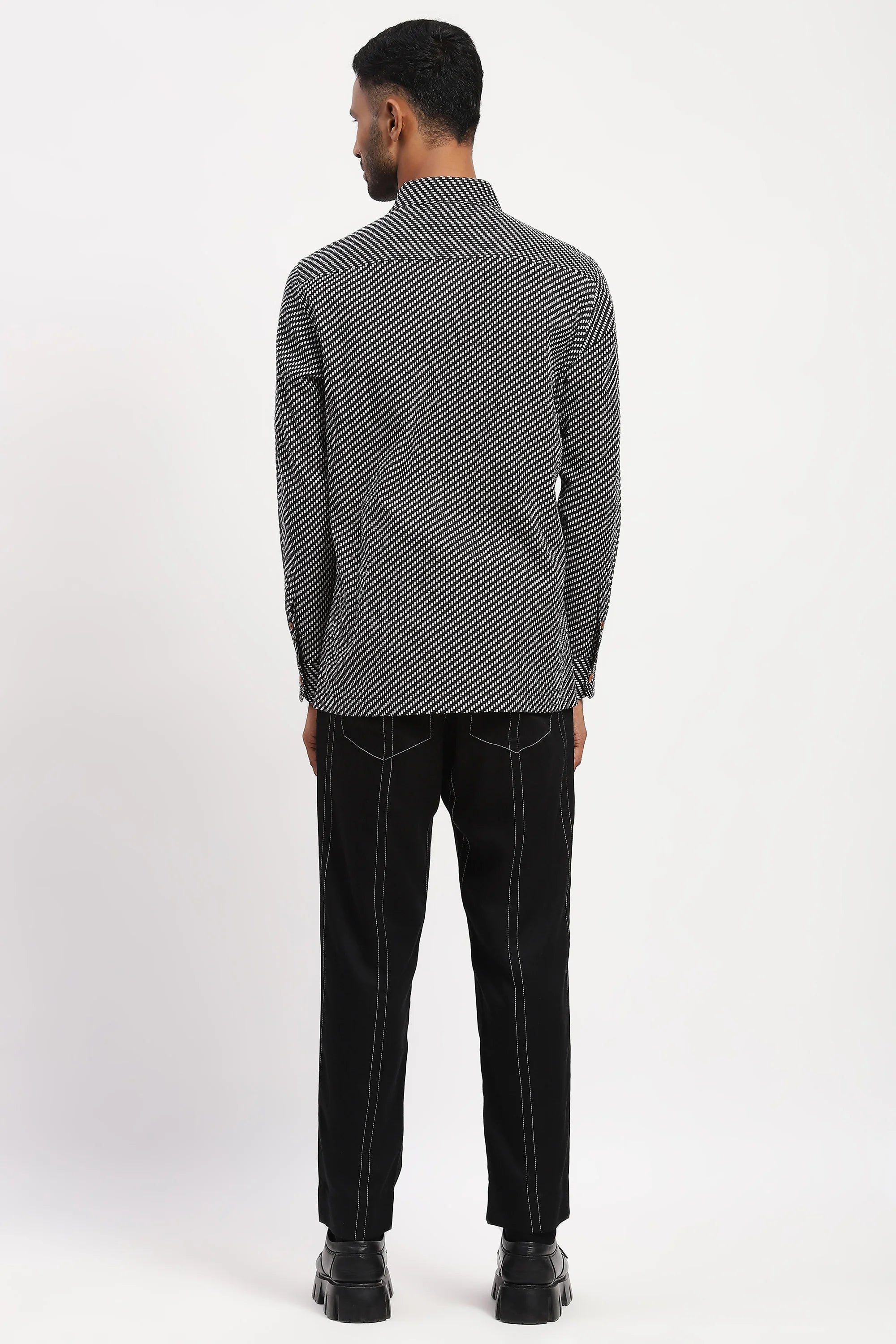 Diagonal Print Shirt