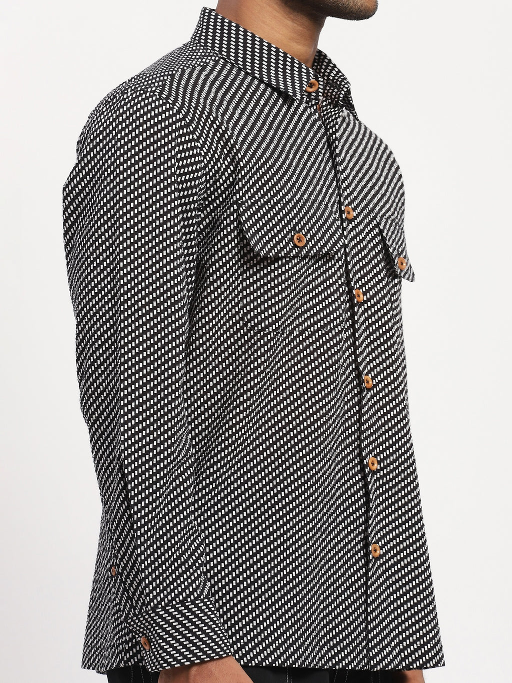 Diagonal Print Shirt