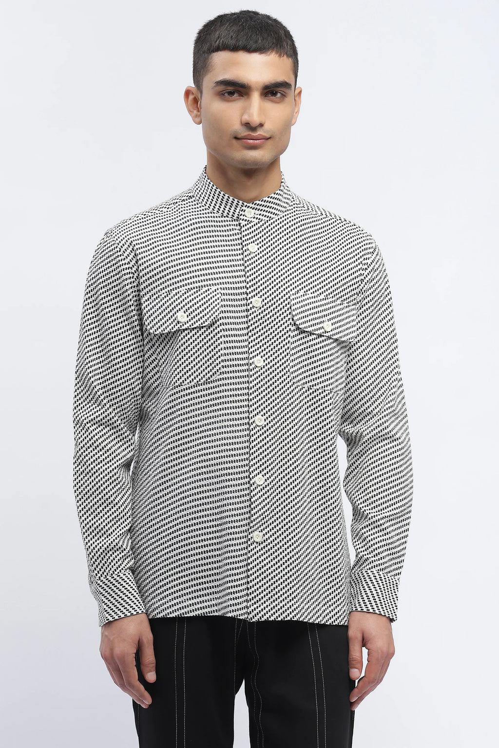 Diagonal Print Shirt