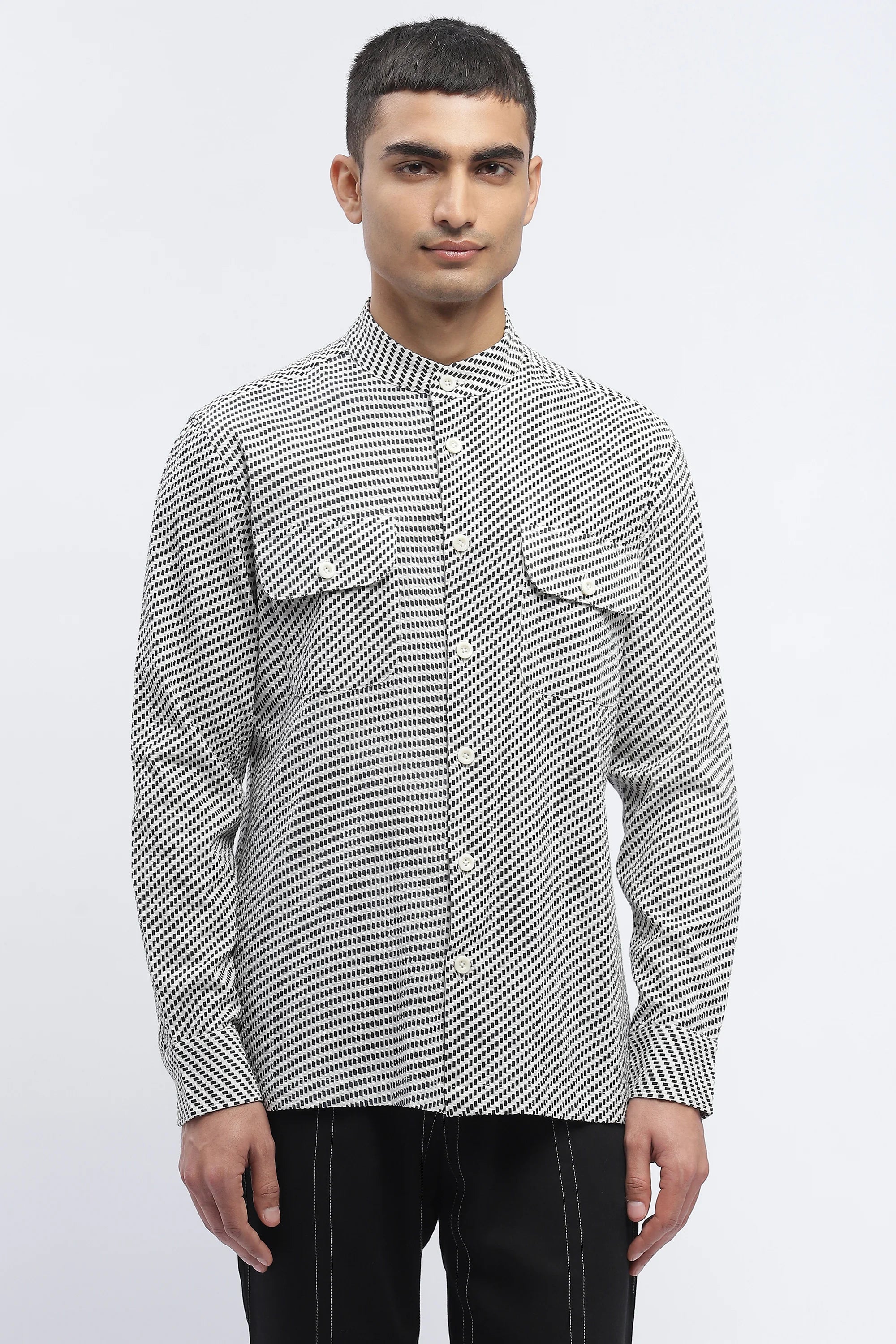 Diagonal Print Shirt