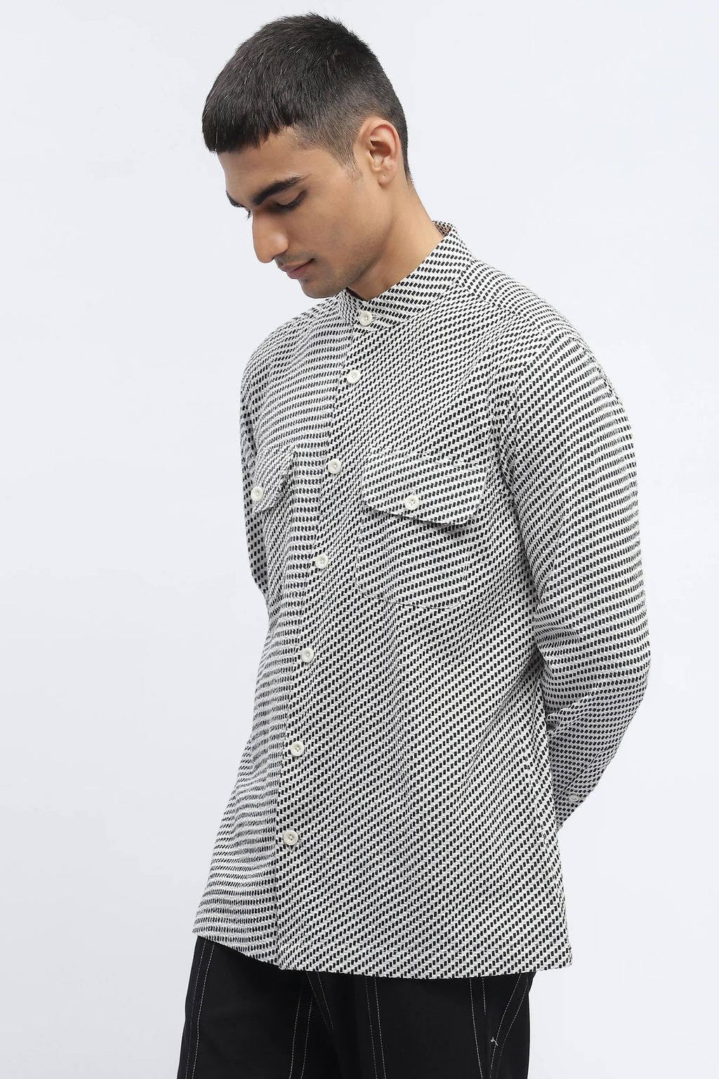 Diagonal Print Shirt