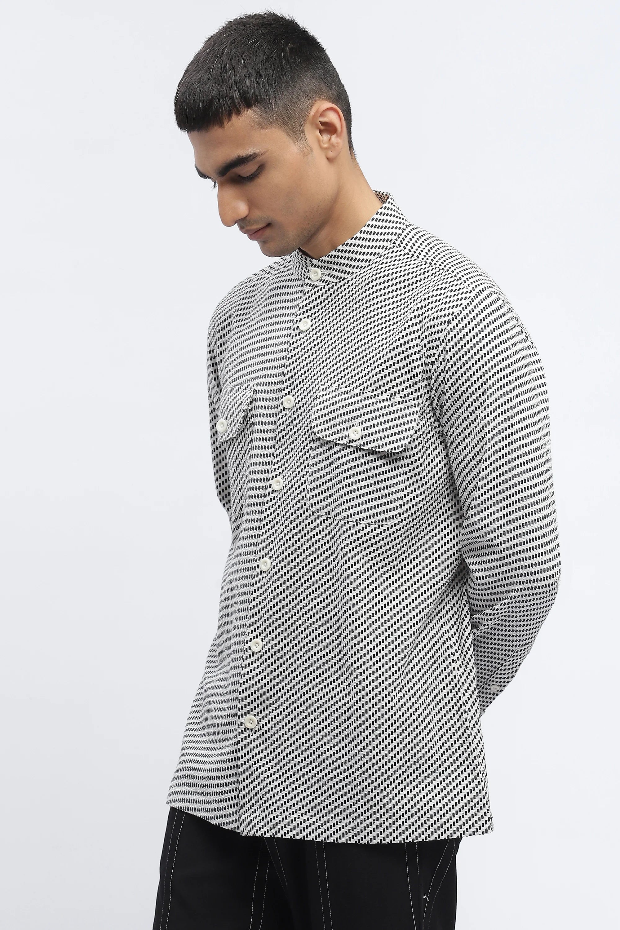 Diagonal Print Shirt