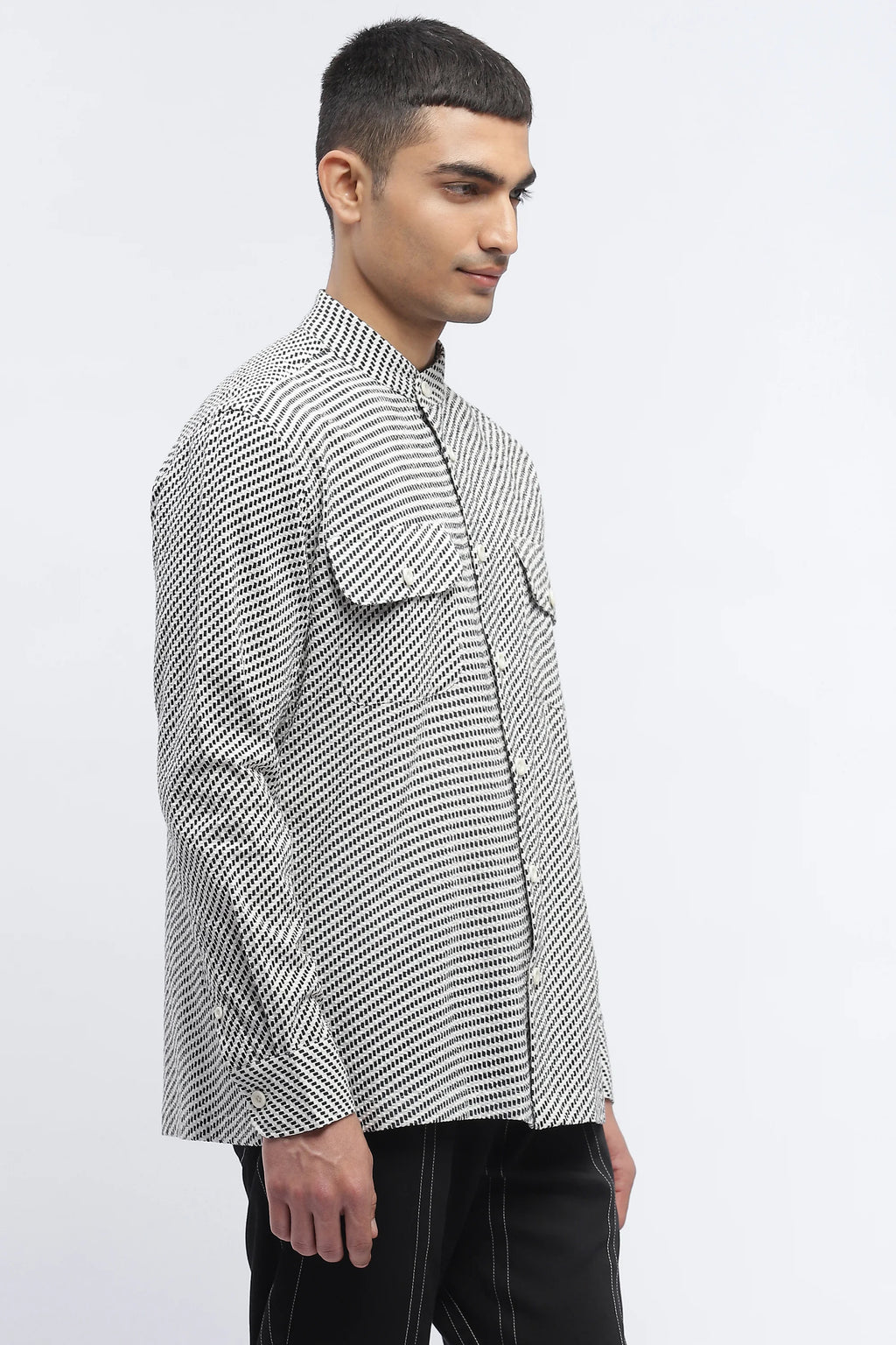 Diagonal Print Shirt