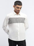 Center Stripe Block Print Shirt