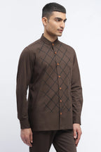 Blockprint Trellis Shirt