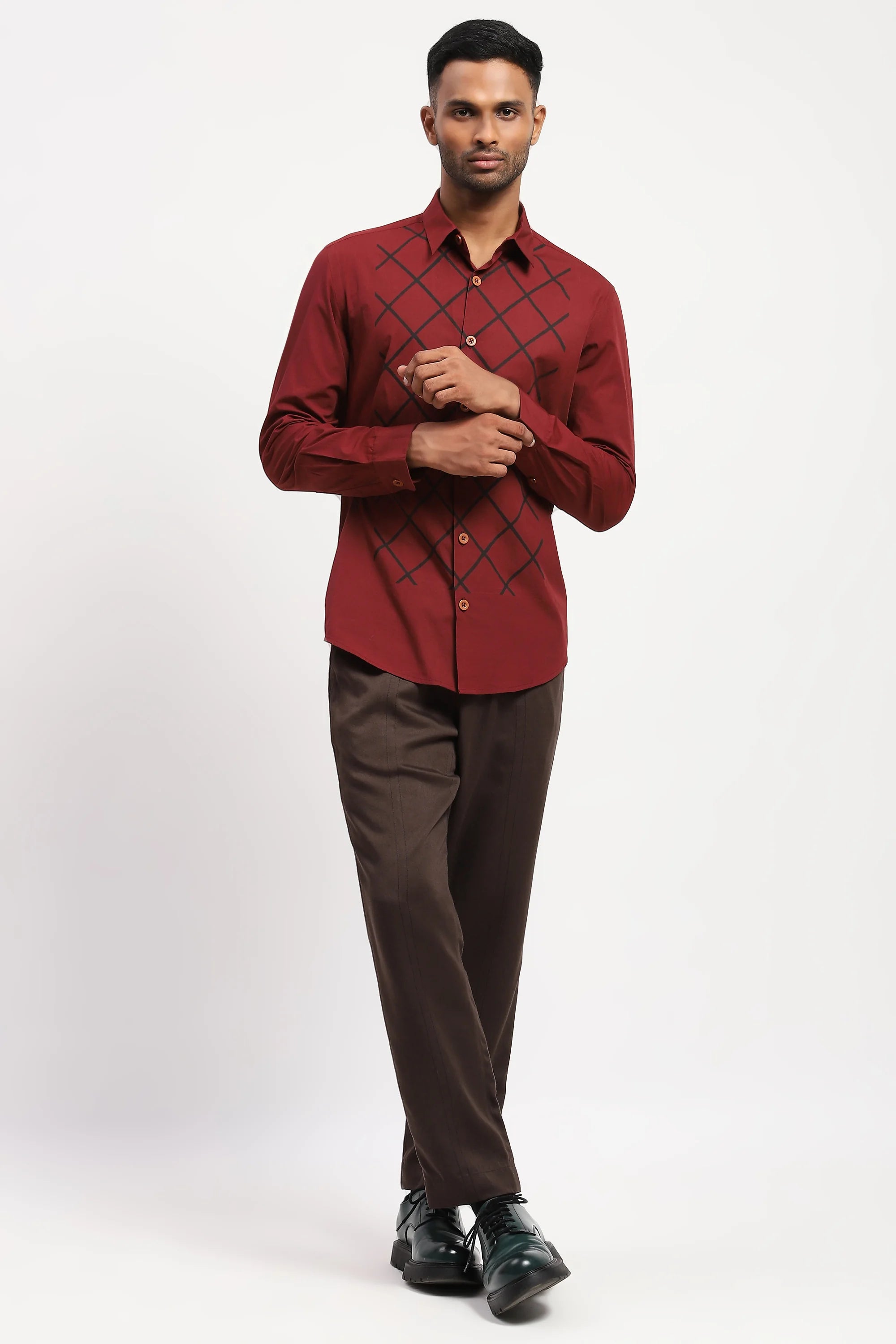 Blockprint Trellis Shirt