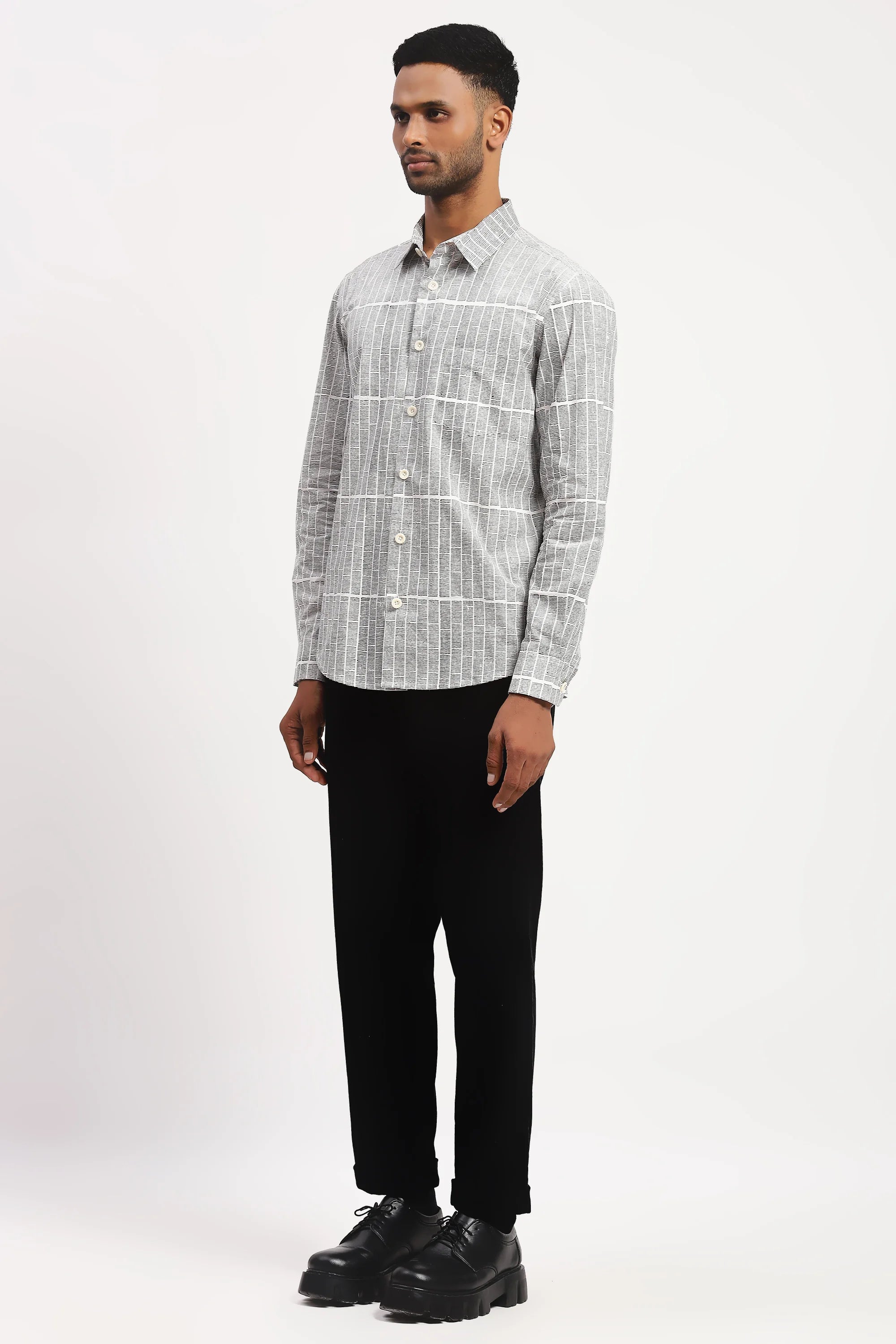 Blockprint Rows Shirt