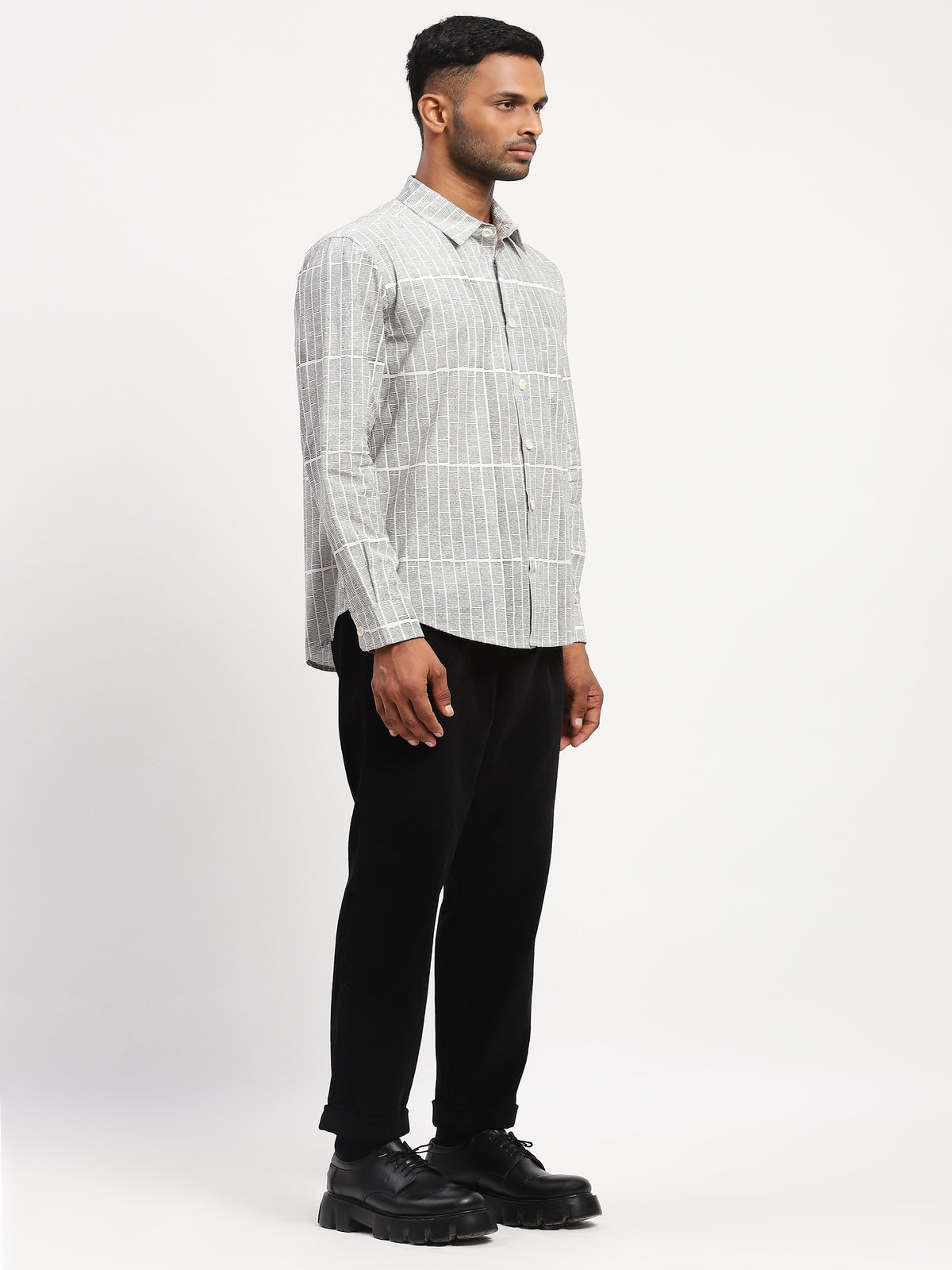 Blockprint Rows Shirt