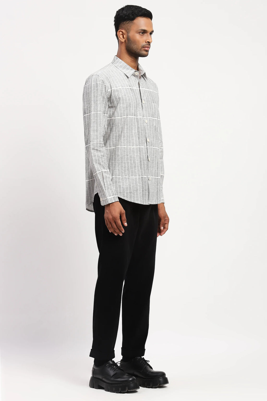 Blockprint Rows Shirt
