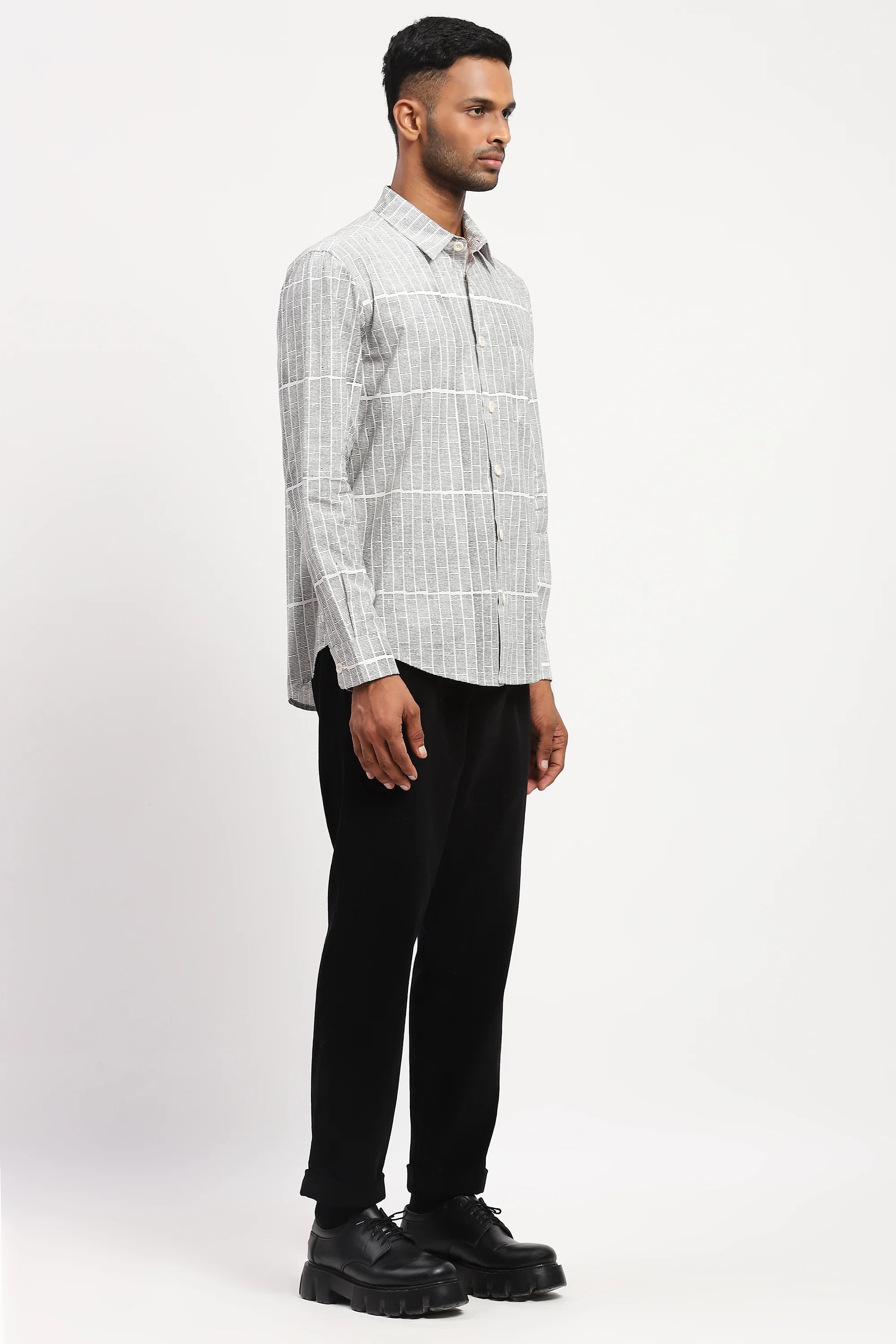 Blockprint Rows Shirt