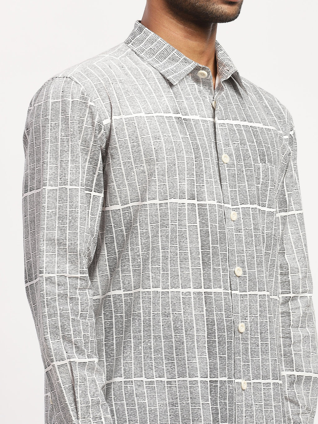 Blockprint Rows Shirt
