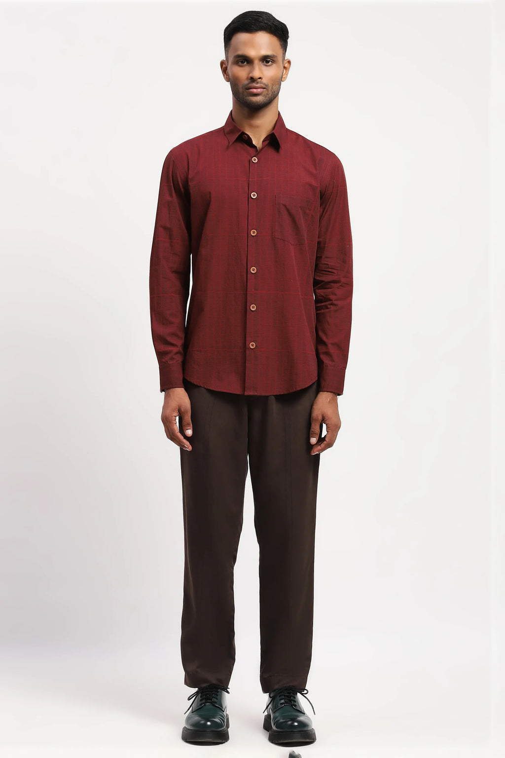 Blockprint Rows Shirt