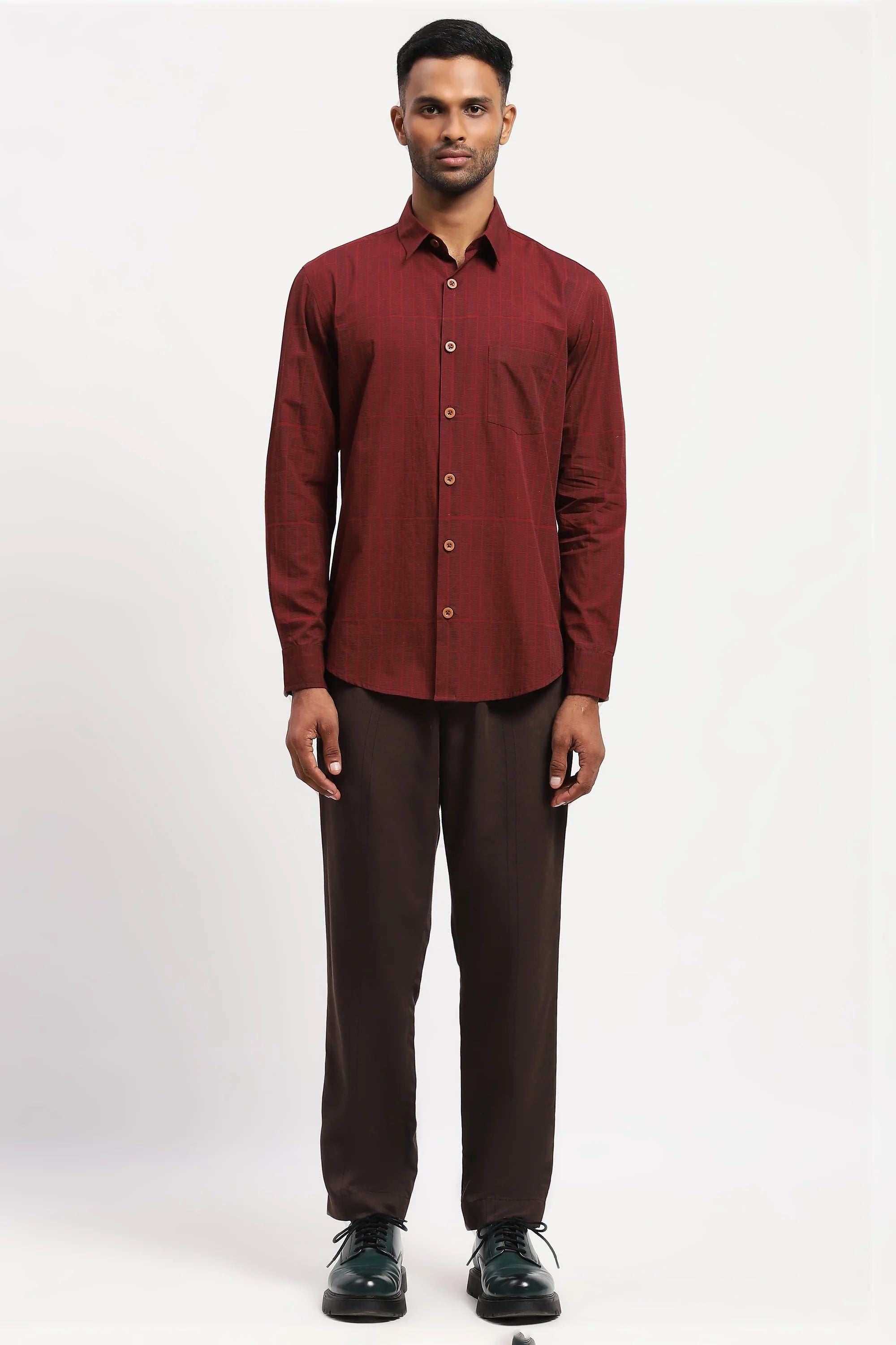 Blockprint Rows Shirt