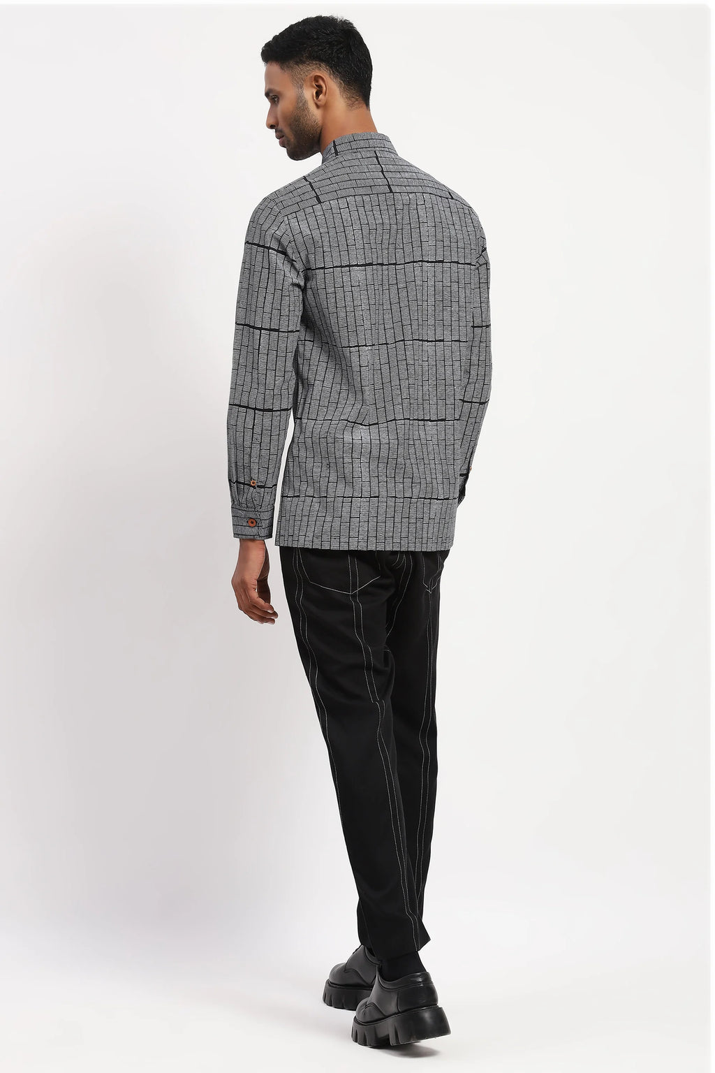 Blockprint Rows Shirt