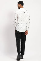 Dot Embroidered Shirt