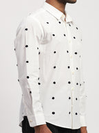 Dot Embroidered Shirt