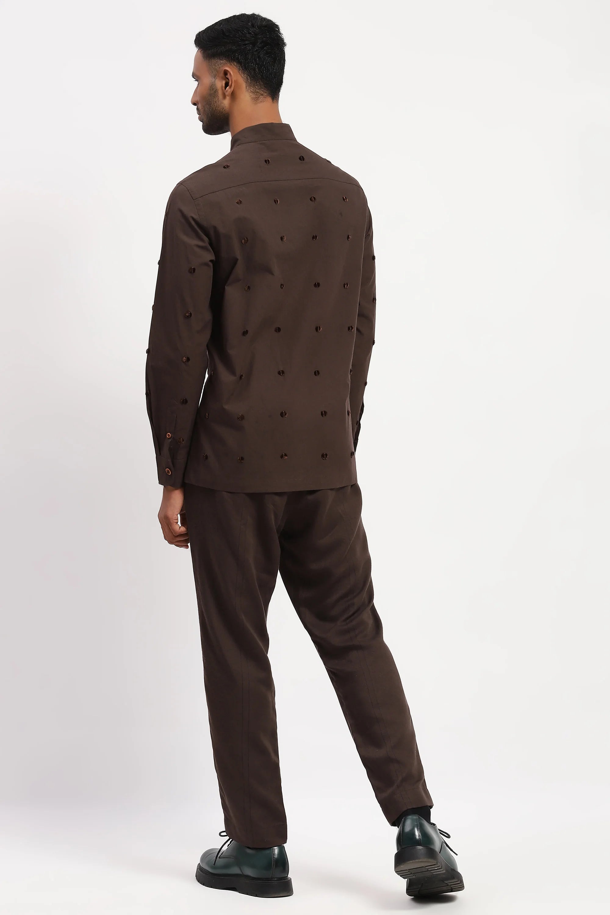 Dot Embroidered Shirt