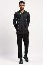 Dot Embroidered Shirt