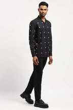 Dot Embroidered Shirt