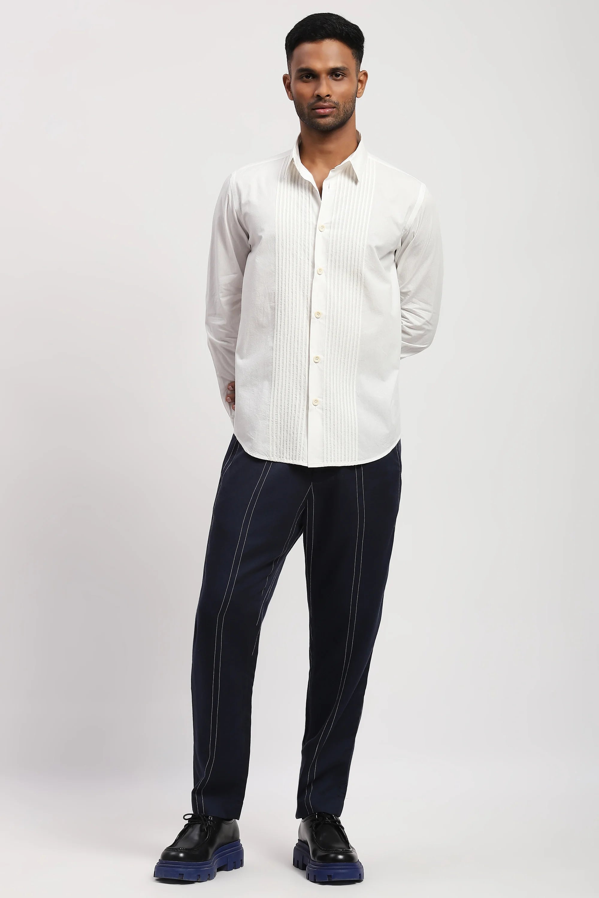 Lace Tuxedo Shirt
