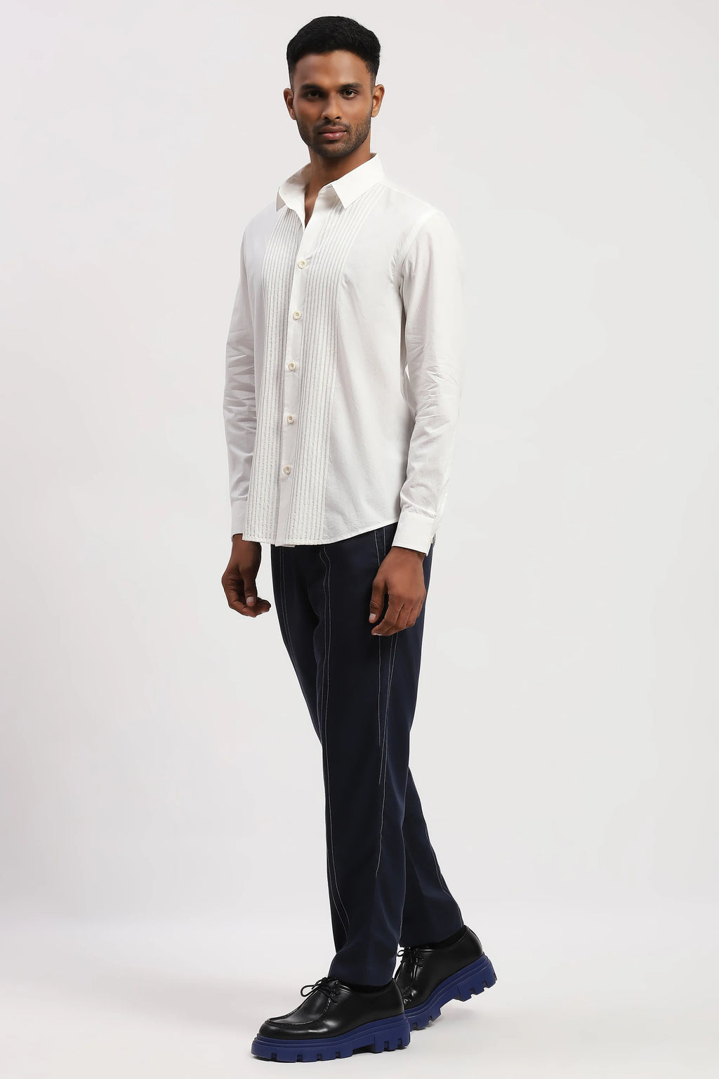 Lace Tuxedo Shirt