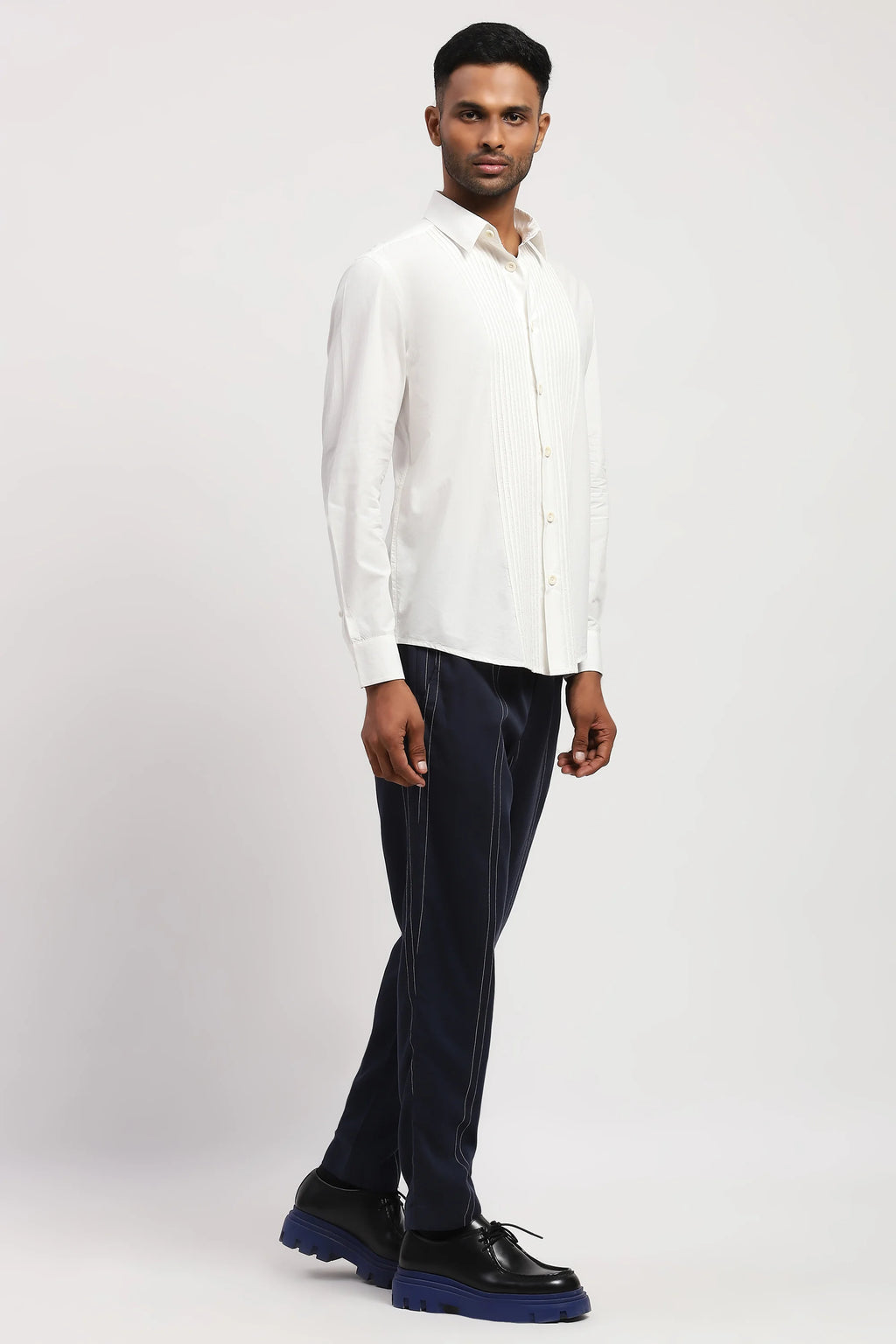 Lace Tuxedo Shirt