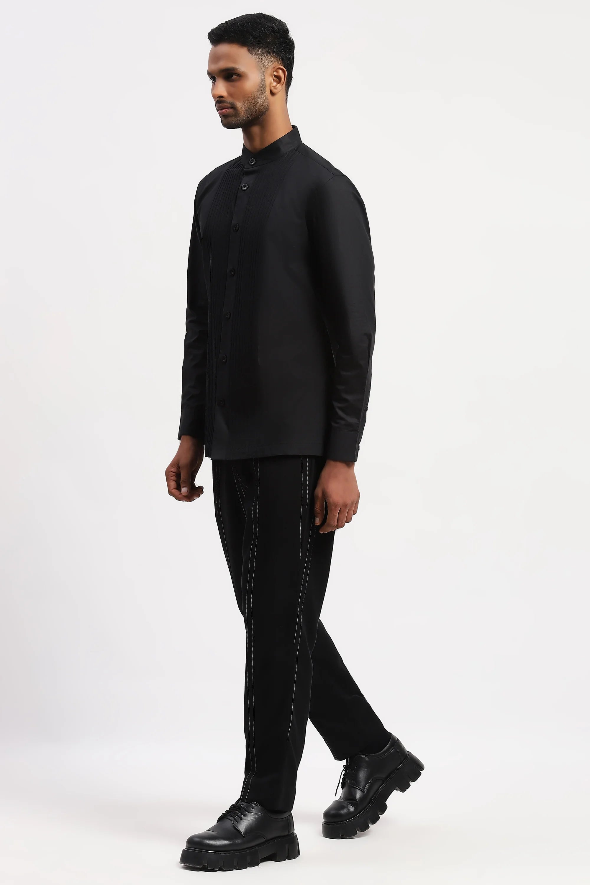 Lace Tuxedo Shirt