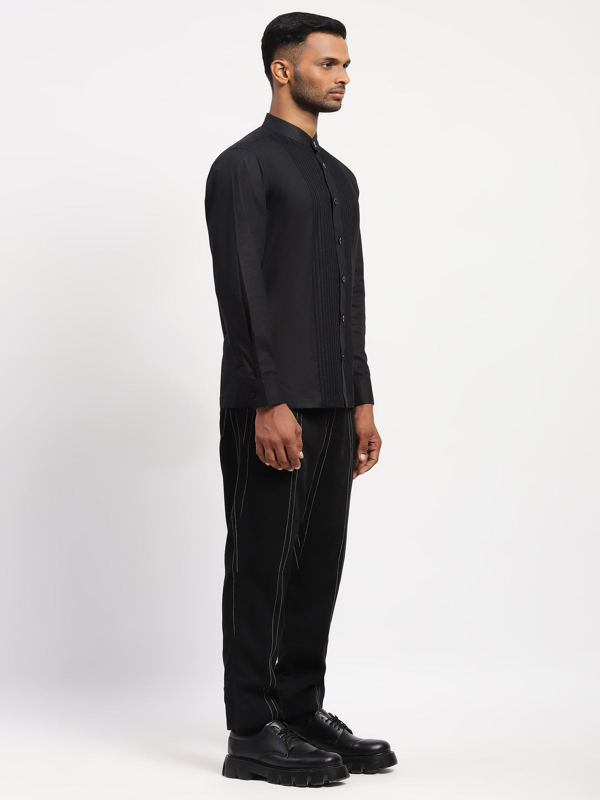Lace Tuxedo Shirt