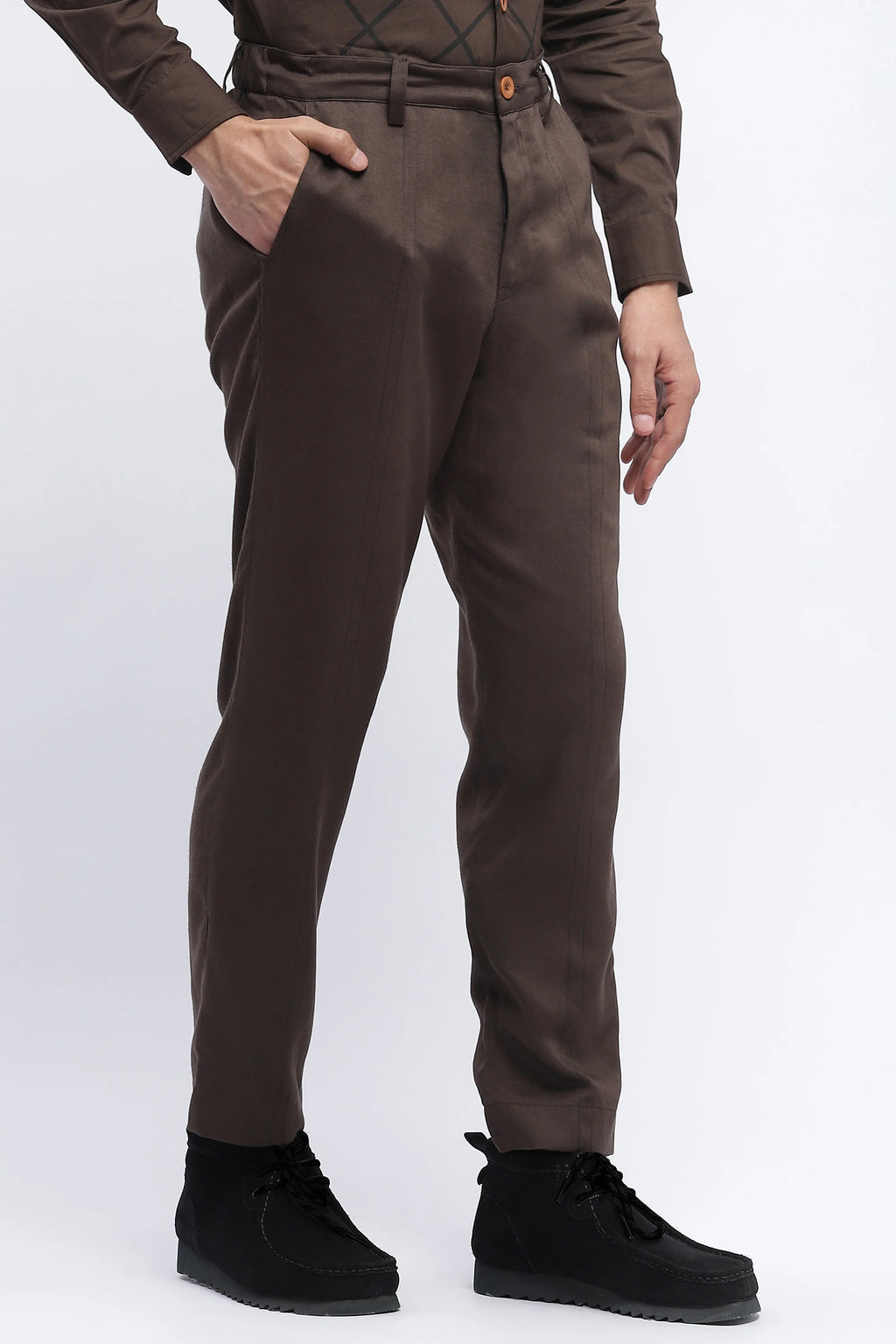 Pleated Stripes Pants