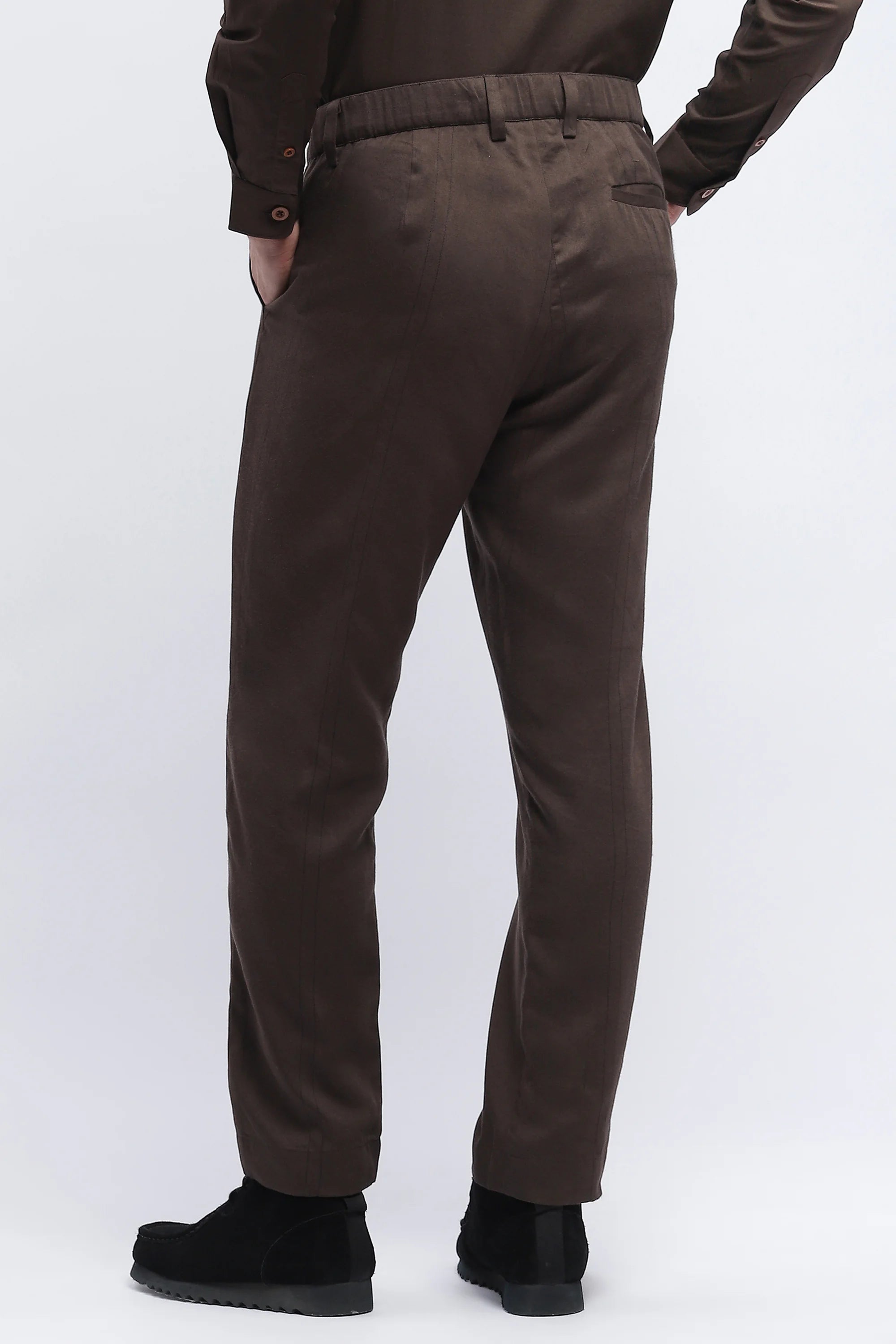 Pleated Stripes Pants