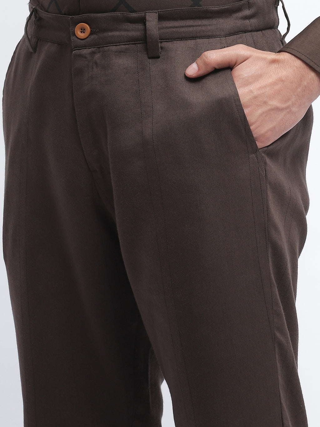Pleated Stripes Pants
