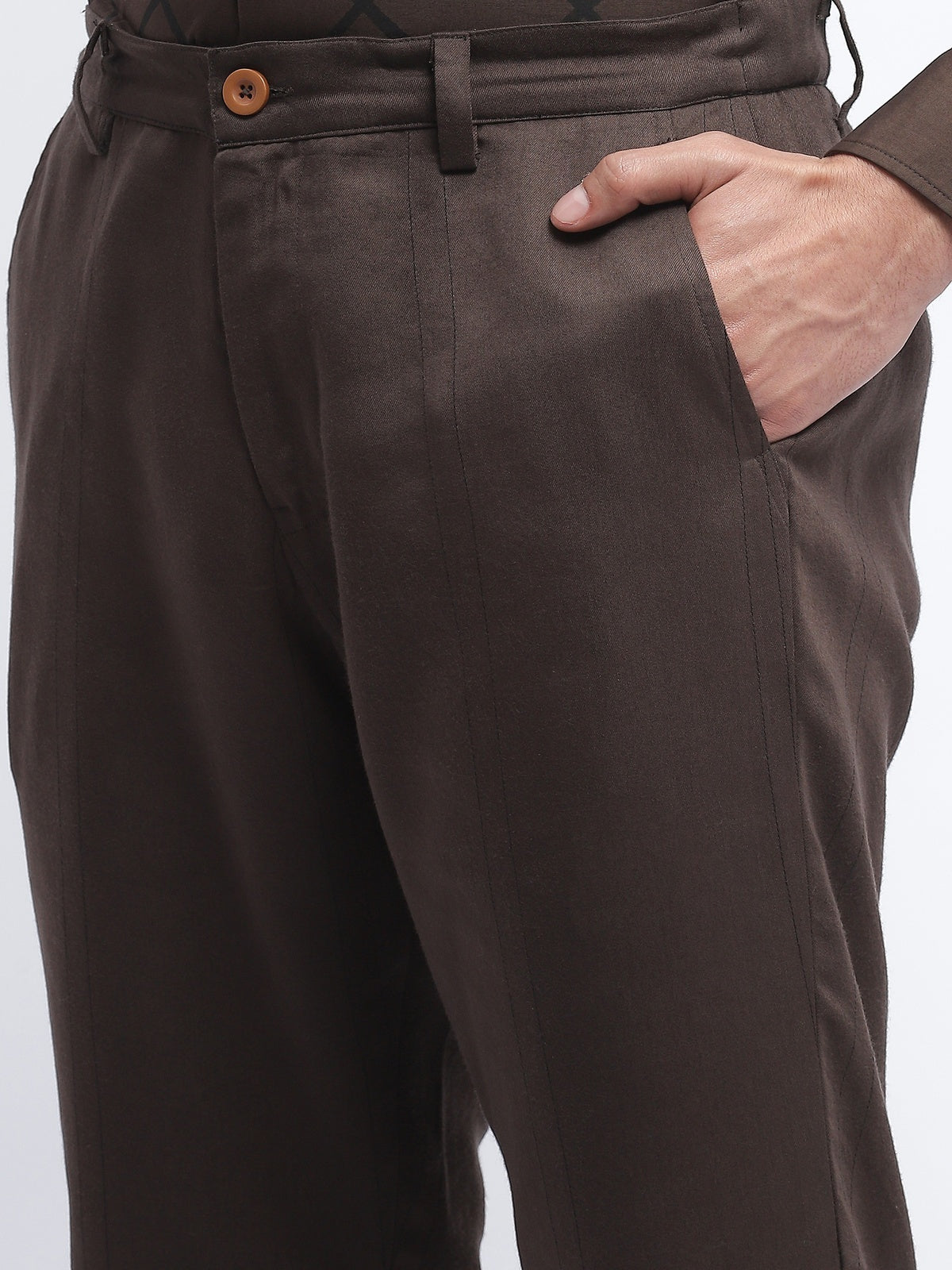 Pleated Stripes Pants