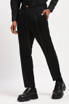 Pleated Stripes Pants