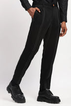 Pleated Stripes Pants