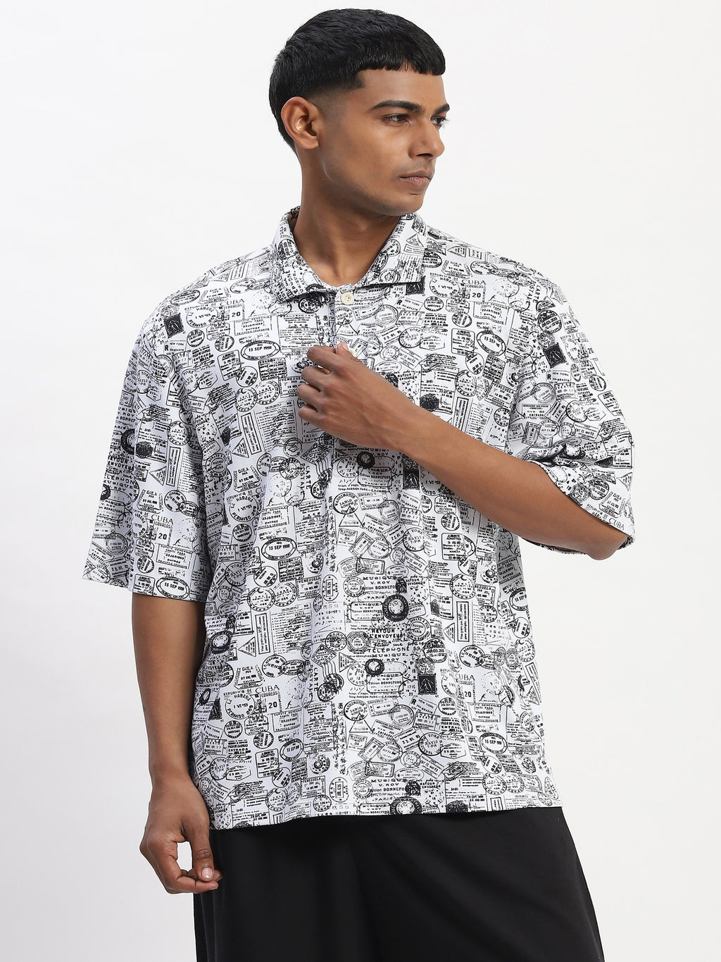 Stamp Print T-Shirt