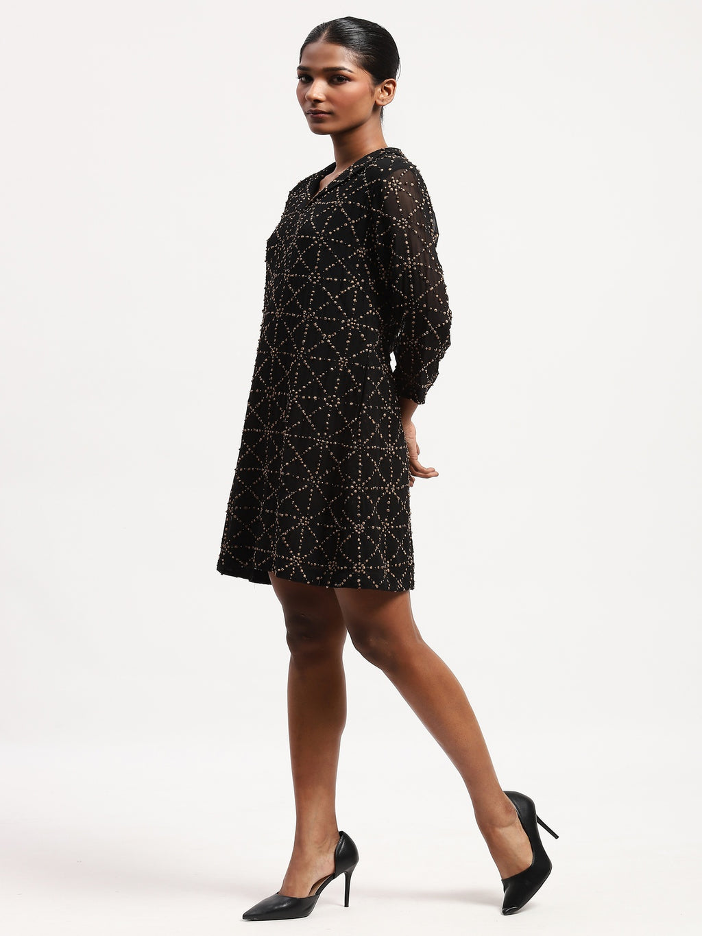 Embroidered Jaali Dress