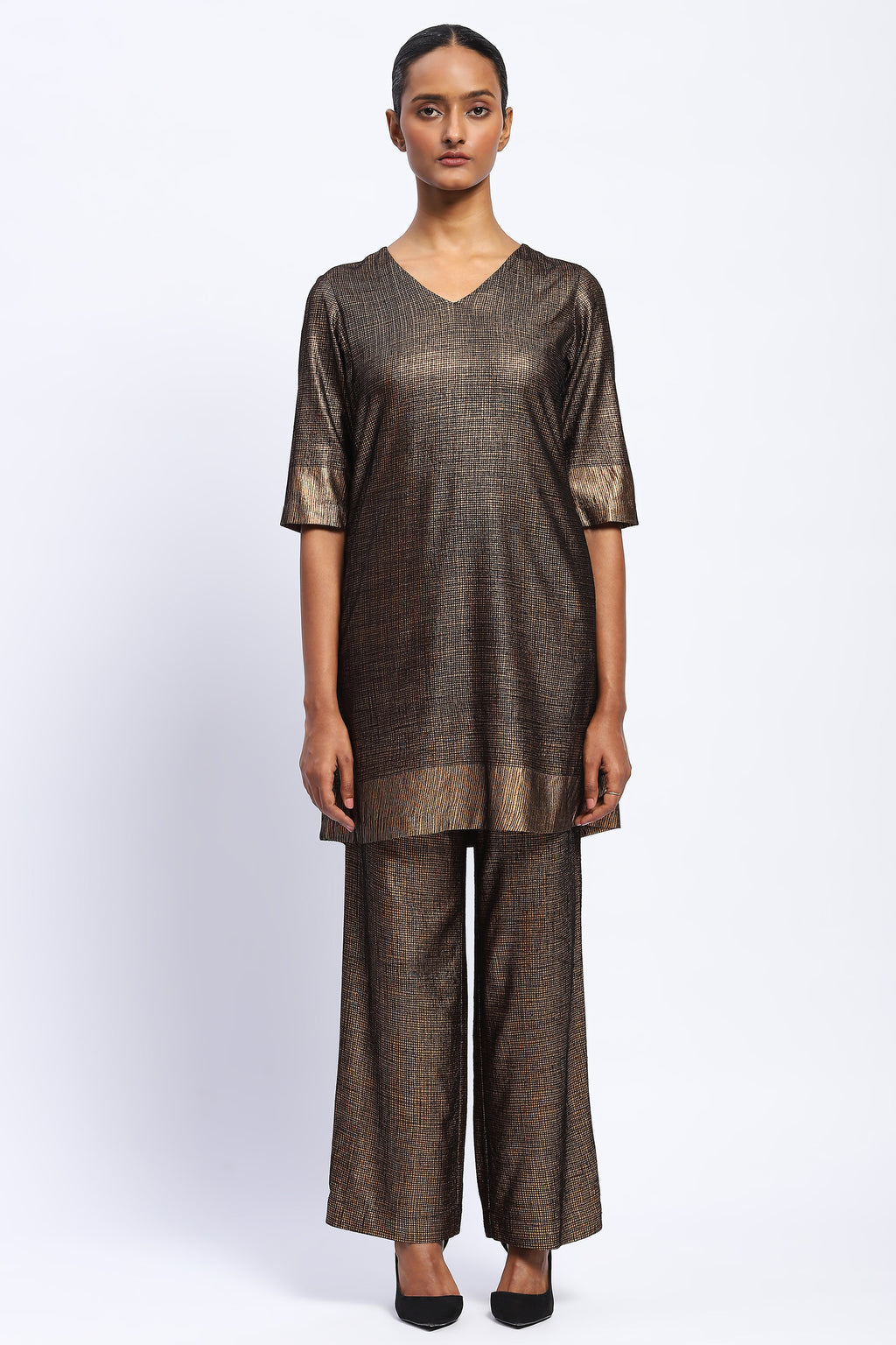 Foil Aari Dress