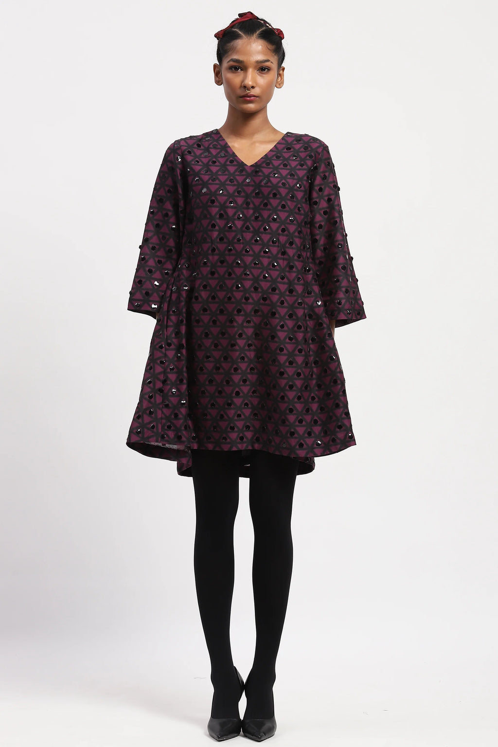Basket Print Dress