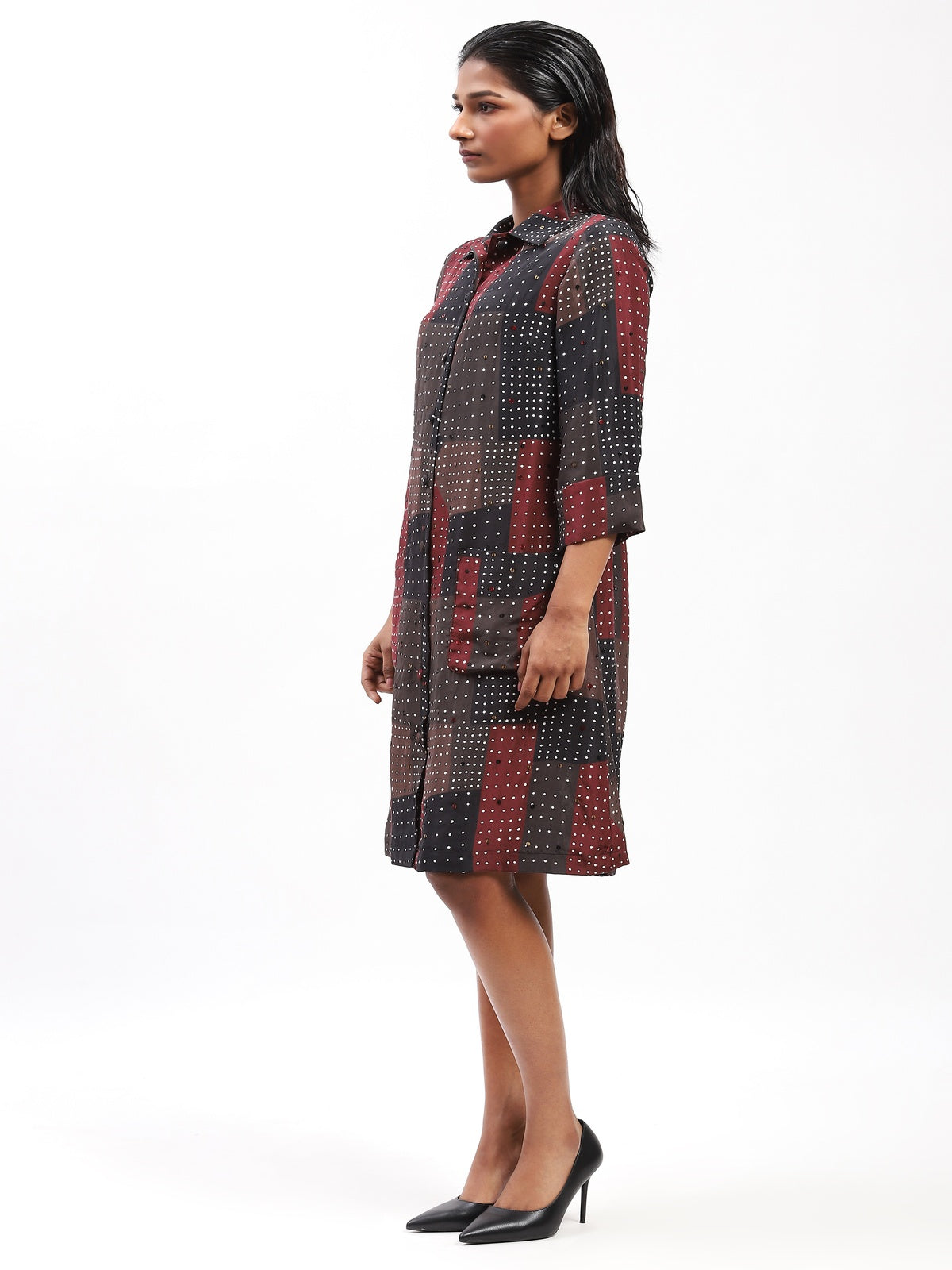 Sequin Blocks Dress