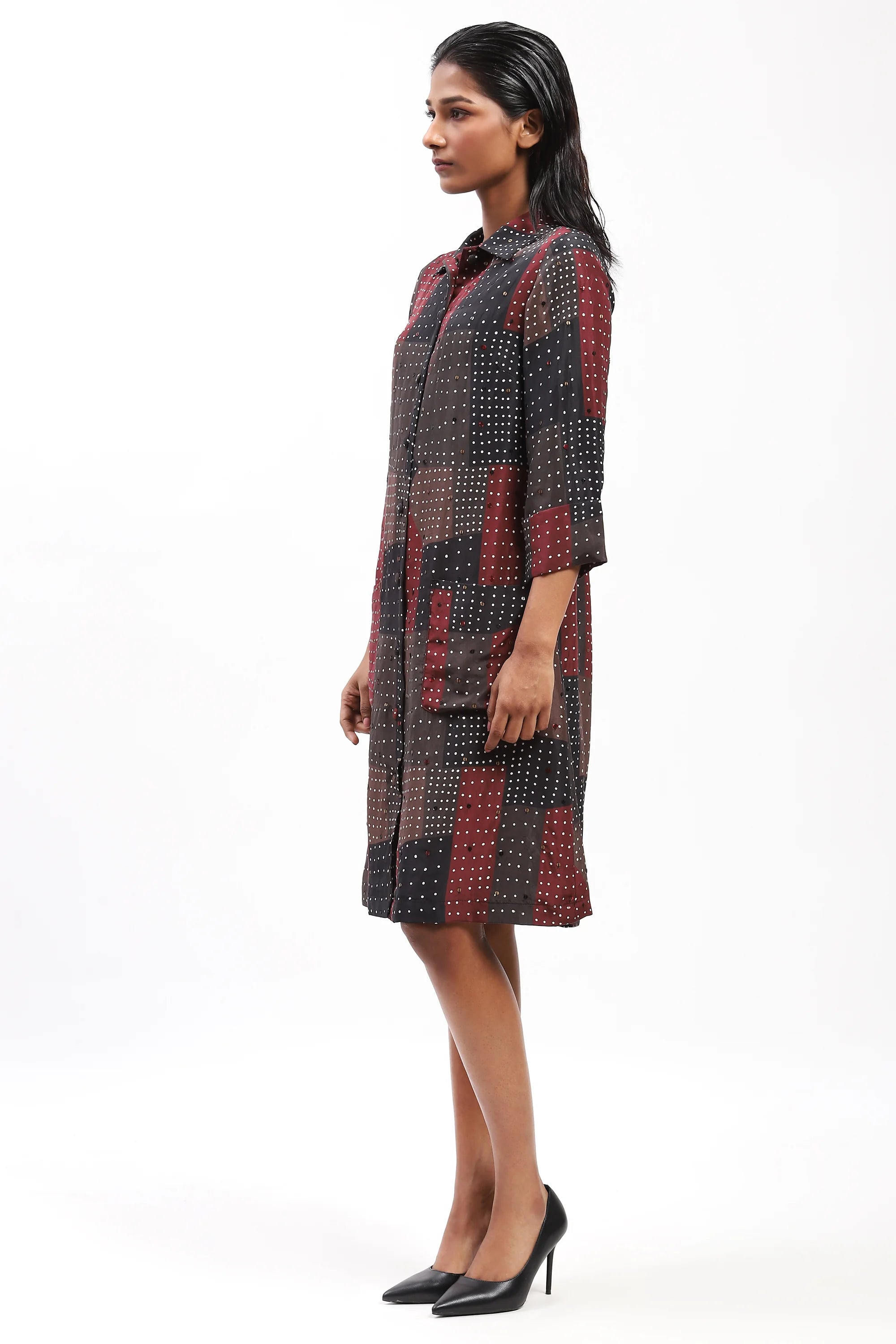 Sequin Blocks Dress