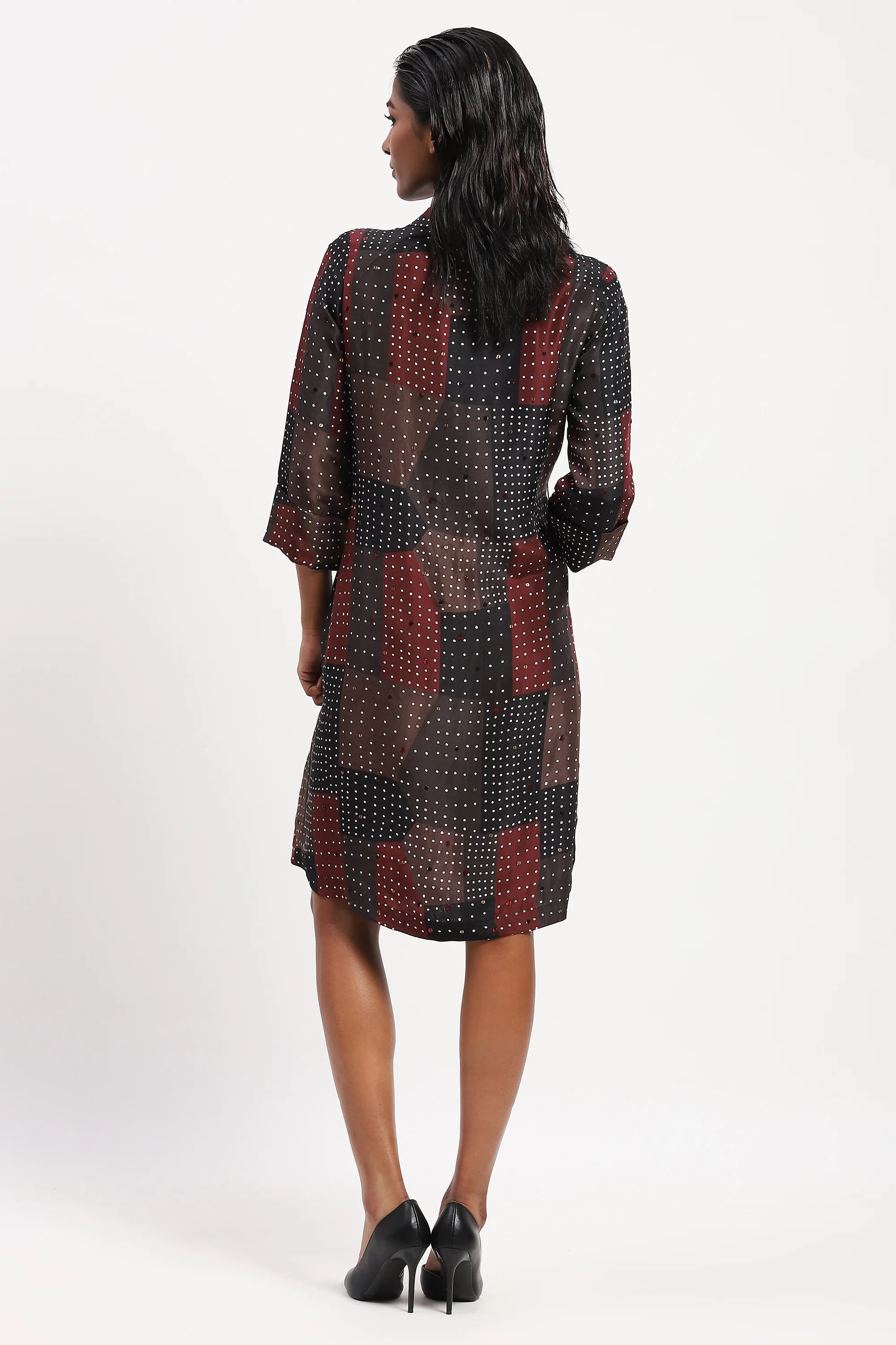 Sequin Blocks Dress