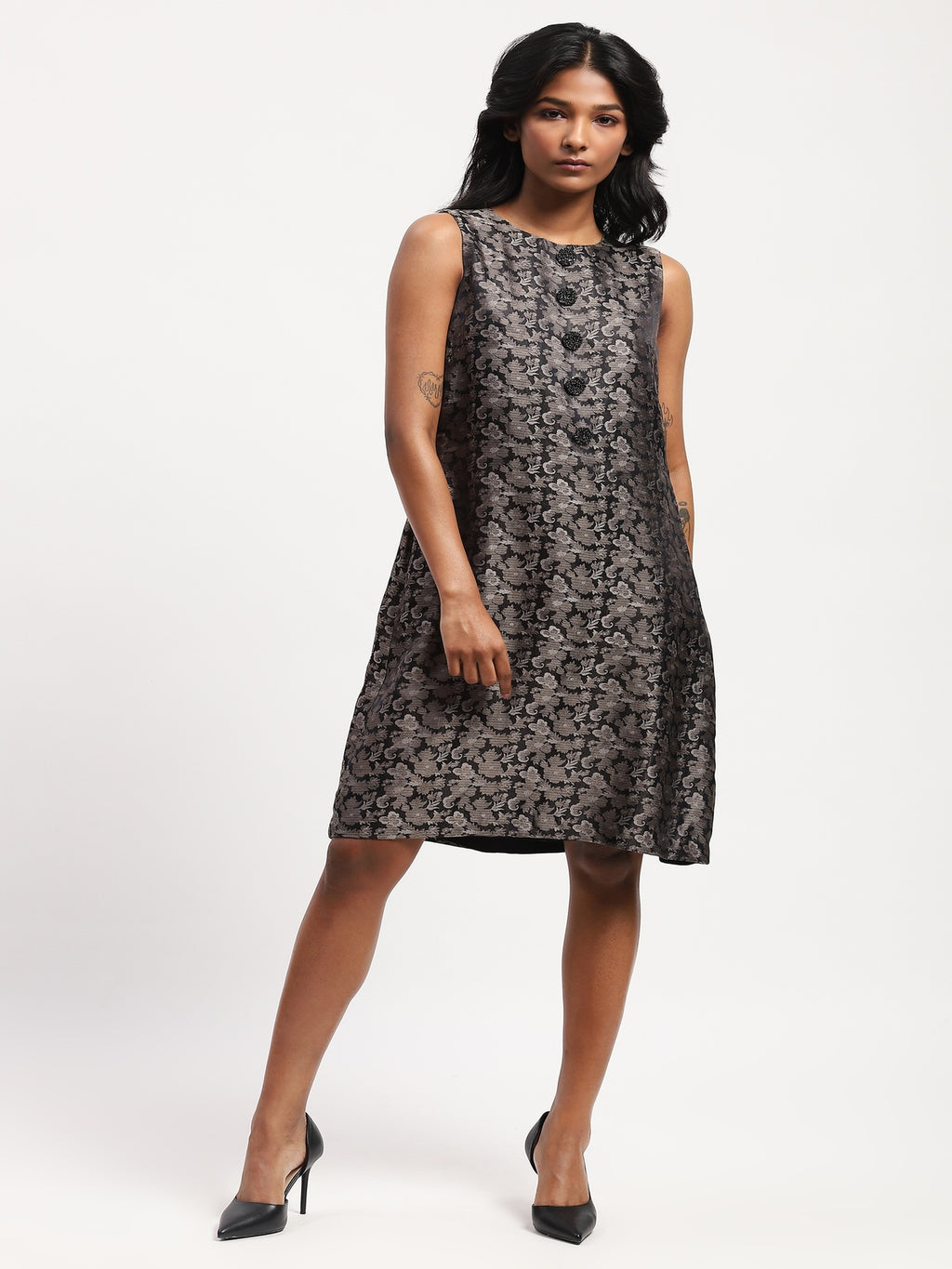Floral Tanchoi Dress