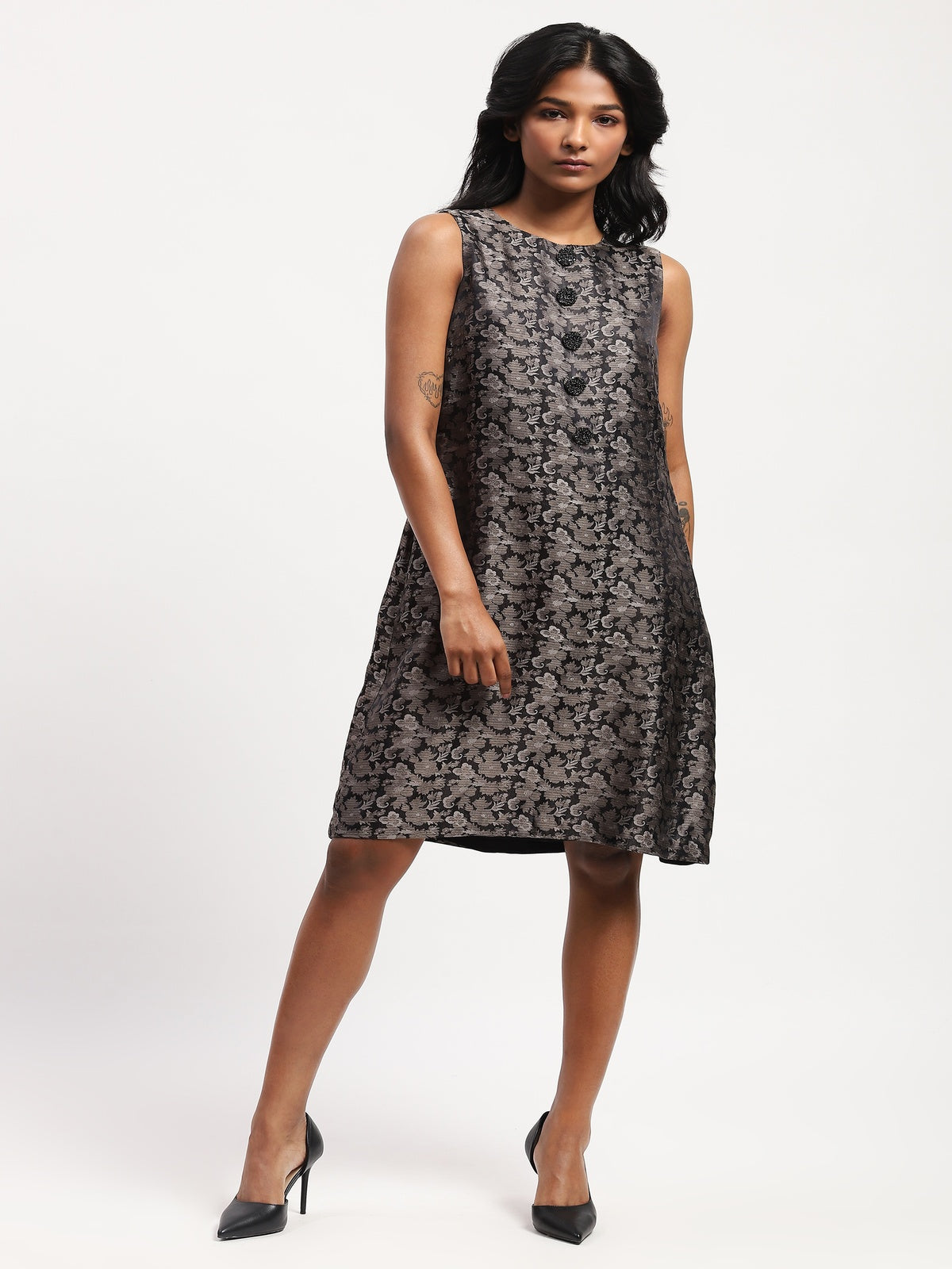 Floral Tanchoi Dress