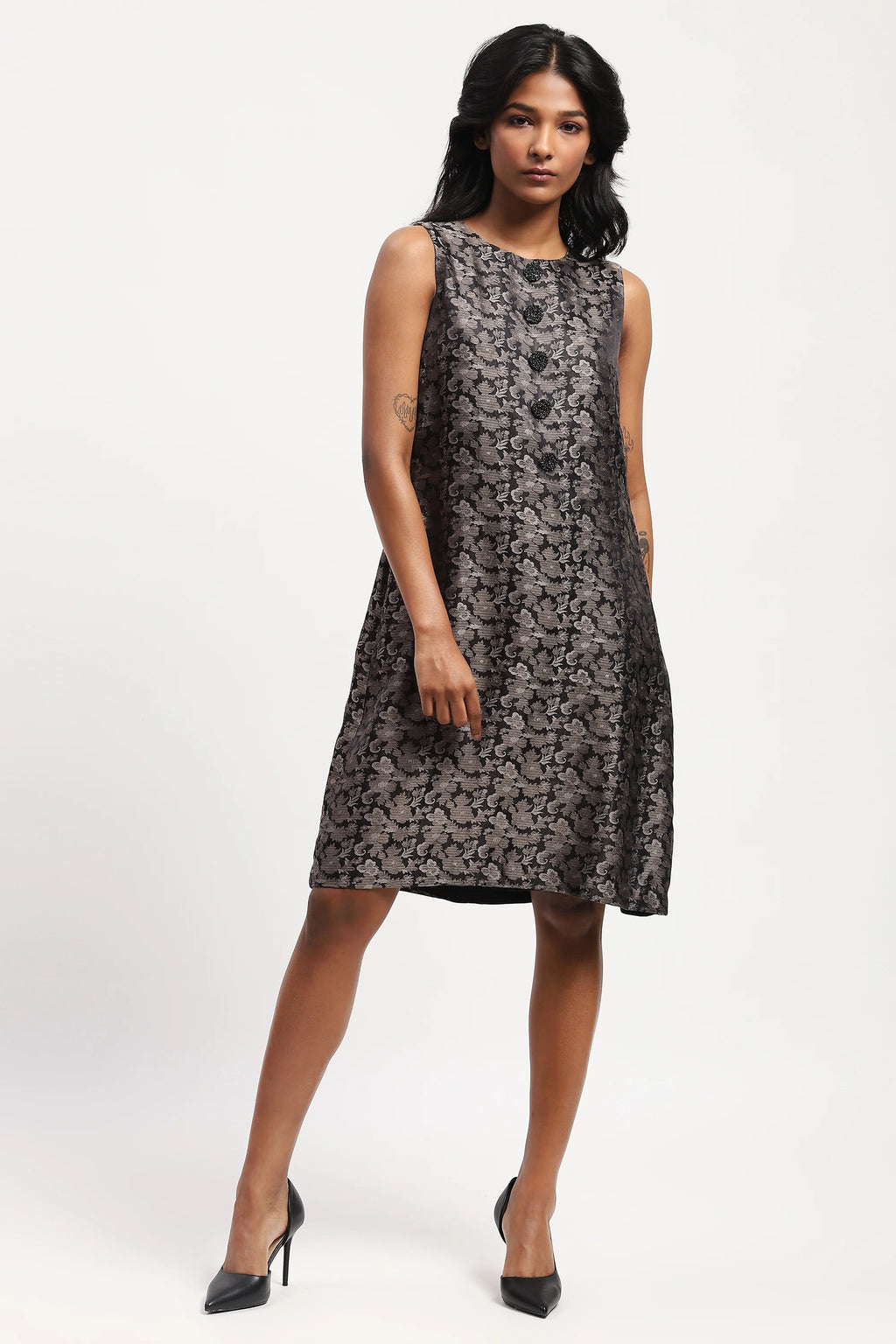 Floral Tanchoi Dress
