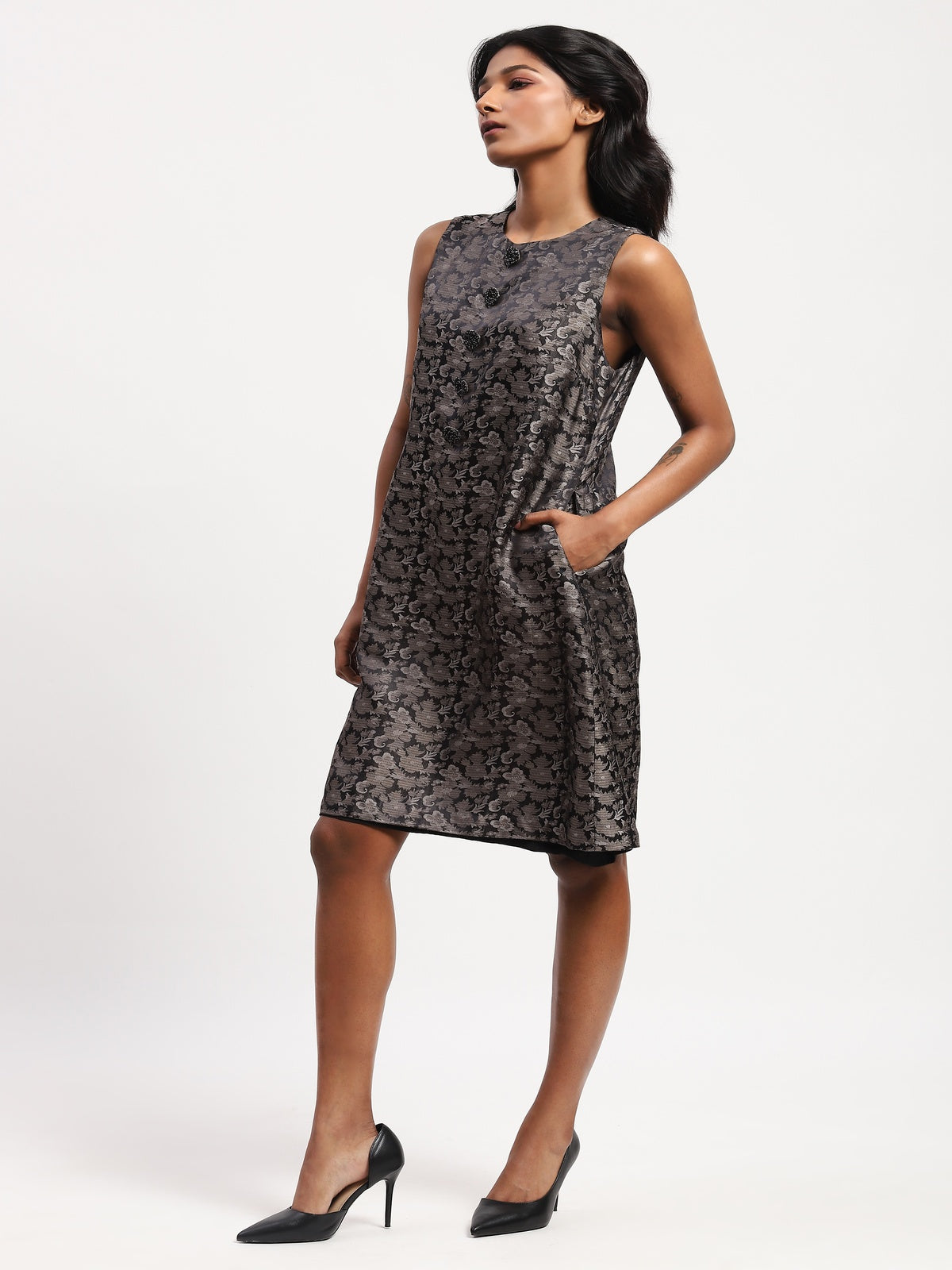 Floral Tanchoi Dress