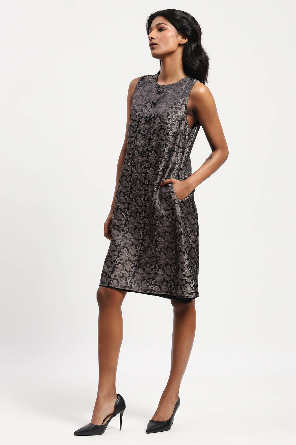 Floral Tanchoi Dress