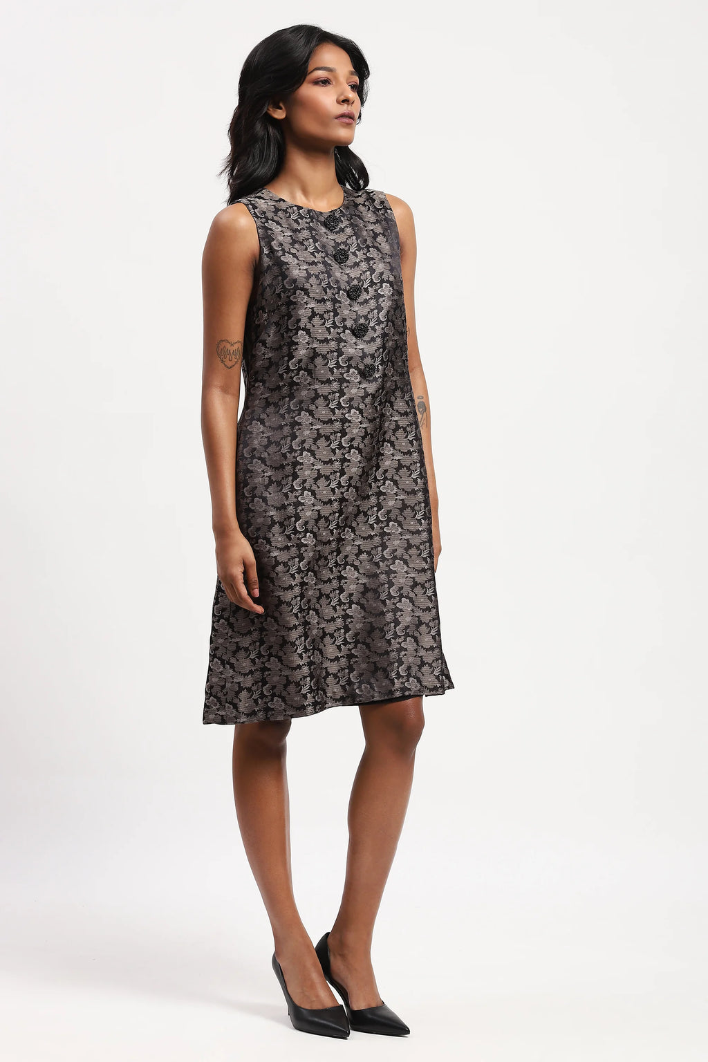 Floral Tanchoi Dress